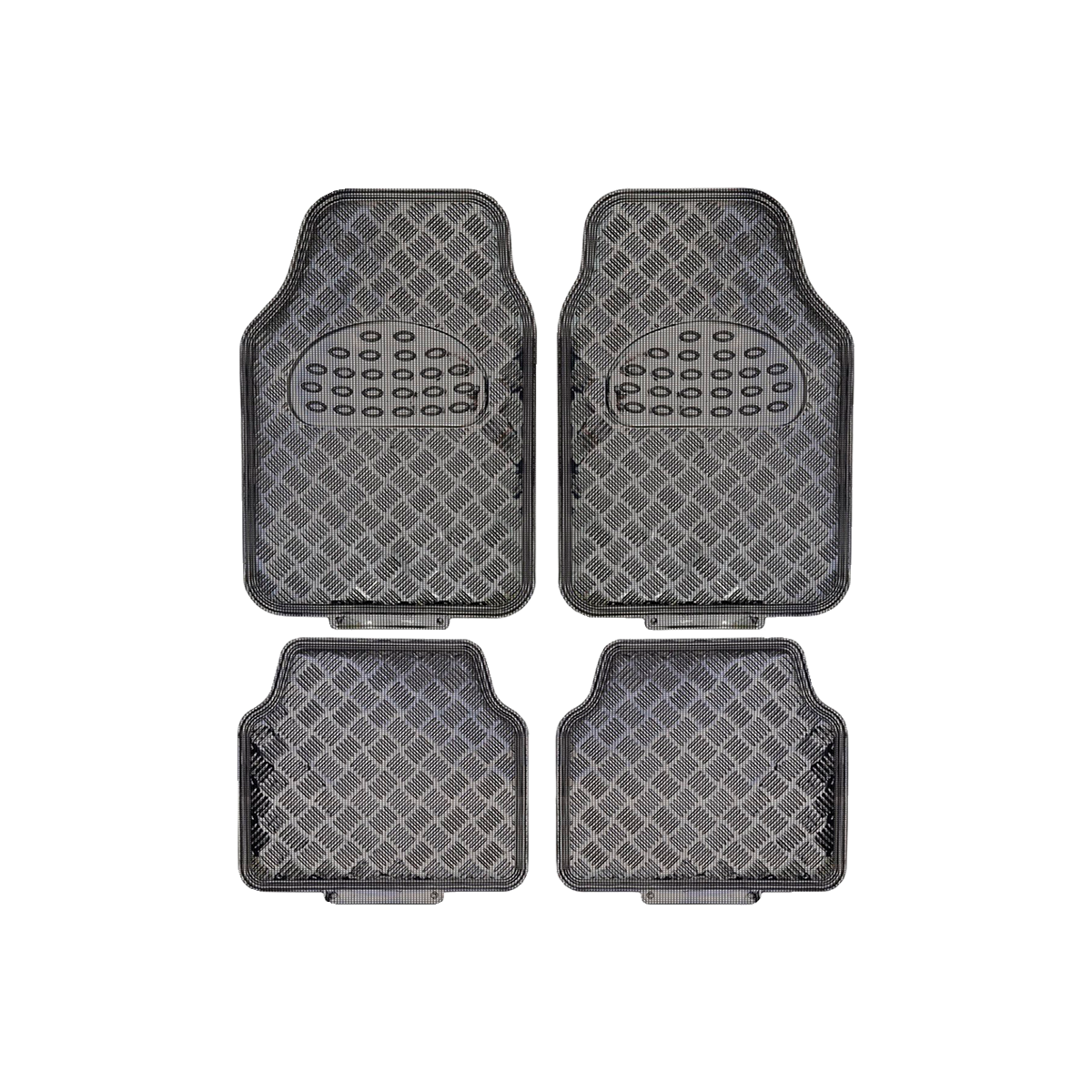 ALFOMBRA ALFOMBRA PVC ALUMINIO METALIZADA MATE 4 PIEZAS GRIS CARBON 7045.5 / 4245.5 CANTIDAD POR CAJA 6