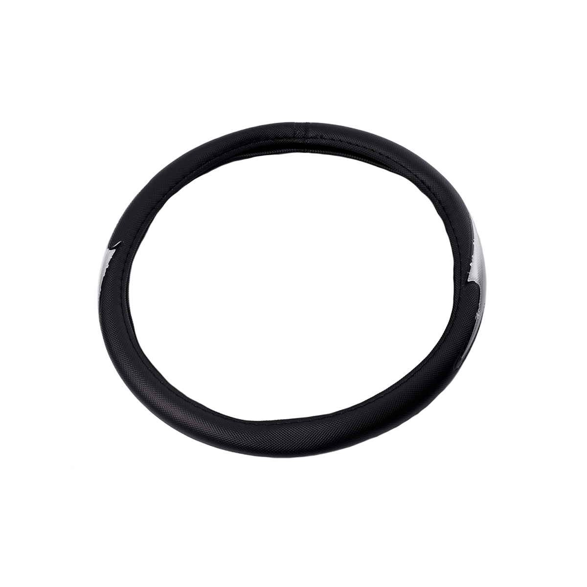 CUBRE VOLANTE CUBRE VOLANTE PVC 38CM CON REFLECTOR NEGRO / PLATEADO 387.5 CANTIDAD POR CAJA MASTER 25