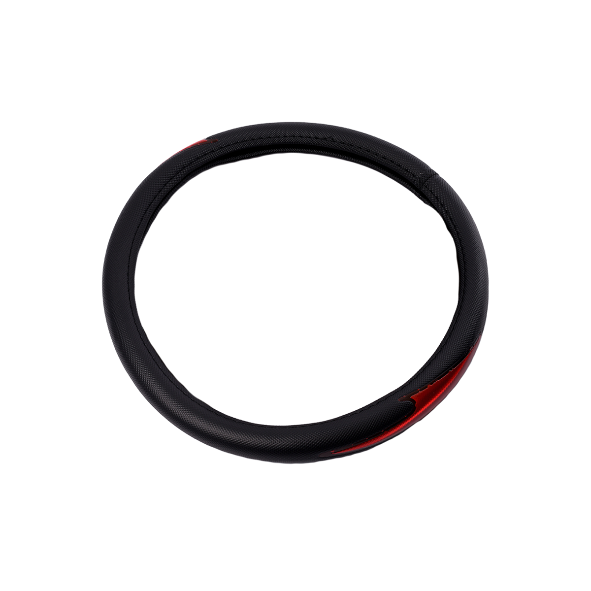 CUBRE VOLANTE CUBRE VOLANTE PVC 38CM CON REFLECTOR NEGRO / ROJO 387.5 CANTIDAD POR CAJA MASTER 25