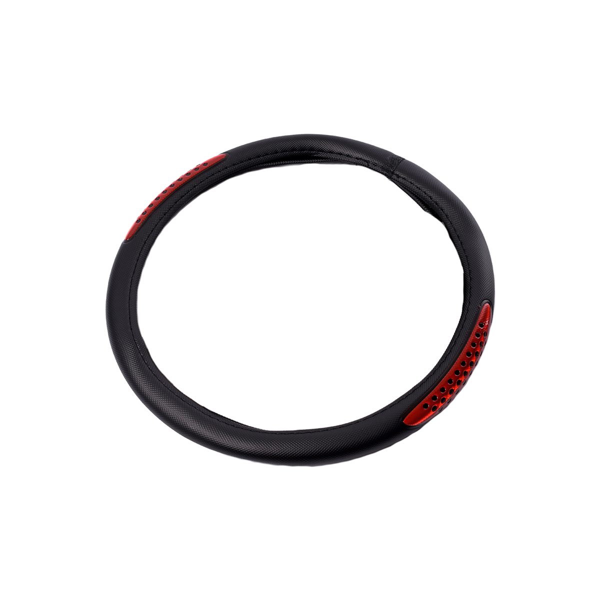 CUBRE VOLANTE CUBRE VOLANTE PVC 38CM CON REFLECTOR NEGRO / ROJO 387.5 CANTIDAD POR CAJA MASTER 25