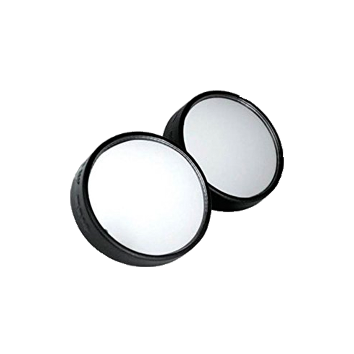 JUEGO DE ESPEJOS PUNTO CIEGO 2 JUEGO DE ESPEJOS PUNTO CIEGO 2 REDONDO BORDE PLASTICO NEGRO PLATEADO UNIVERSAL CANTIDAD POR CAJA MASTER 250