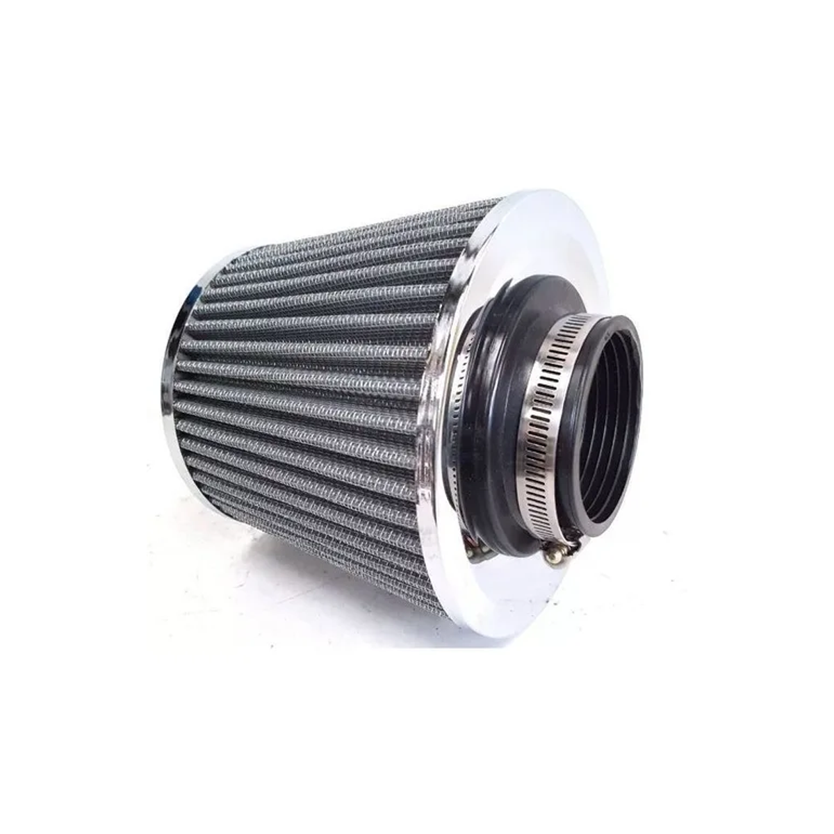FILTRO DE AIRE CONICO FILTRO DE AIRE CONICO COMPETICION 76MM PLATEADO UNIVERSAL