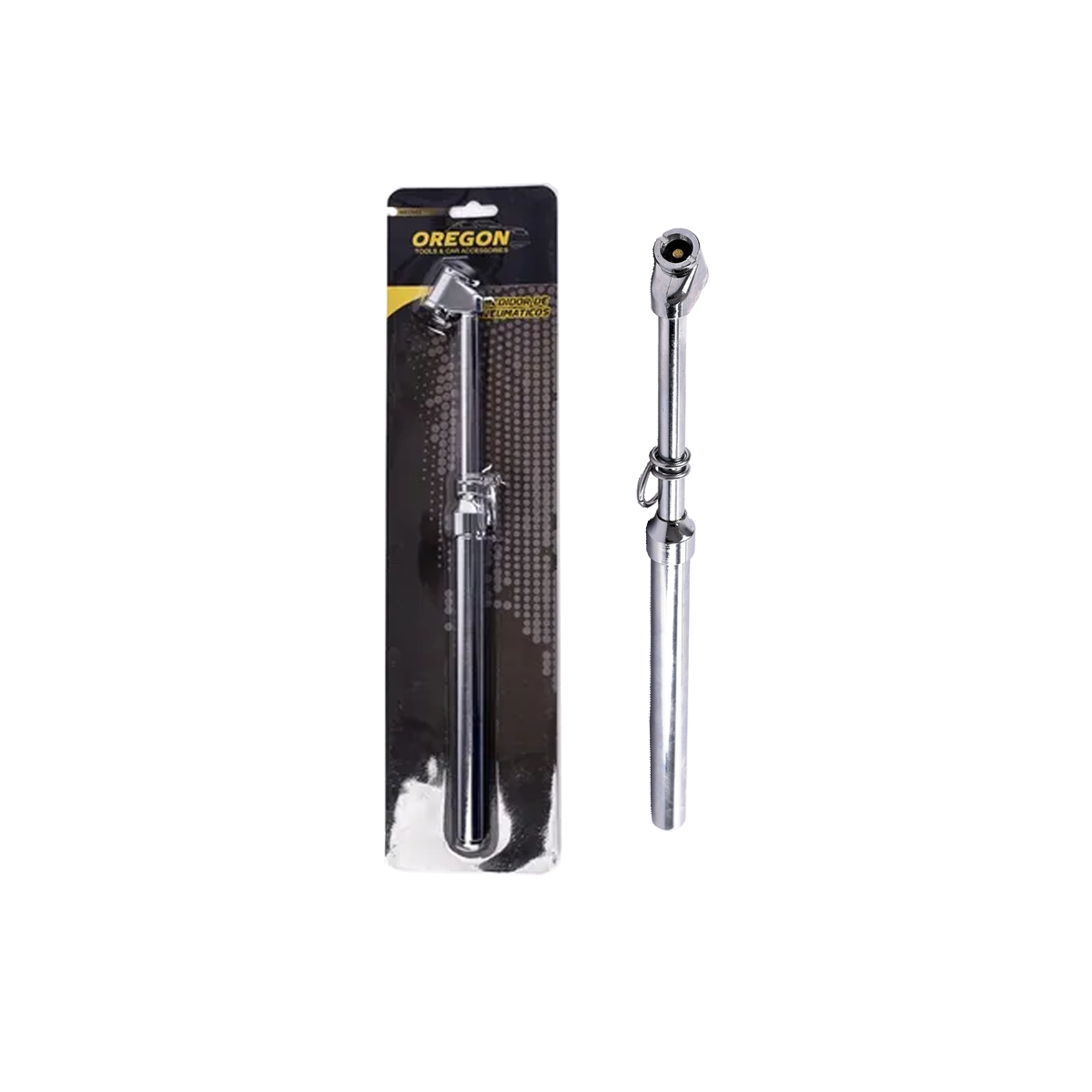 MEDIDOR DE PRESION MEDIDOR DE PRESION DE RUEDAS UNIVERSAL 10-170PSI PLATEADO UNIVERSAL CANTIDAD POR CAJA 72