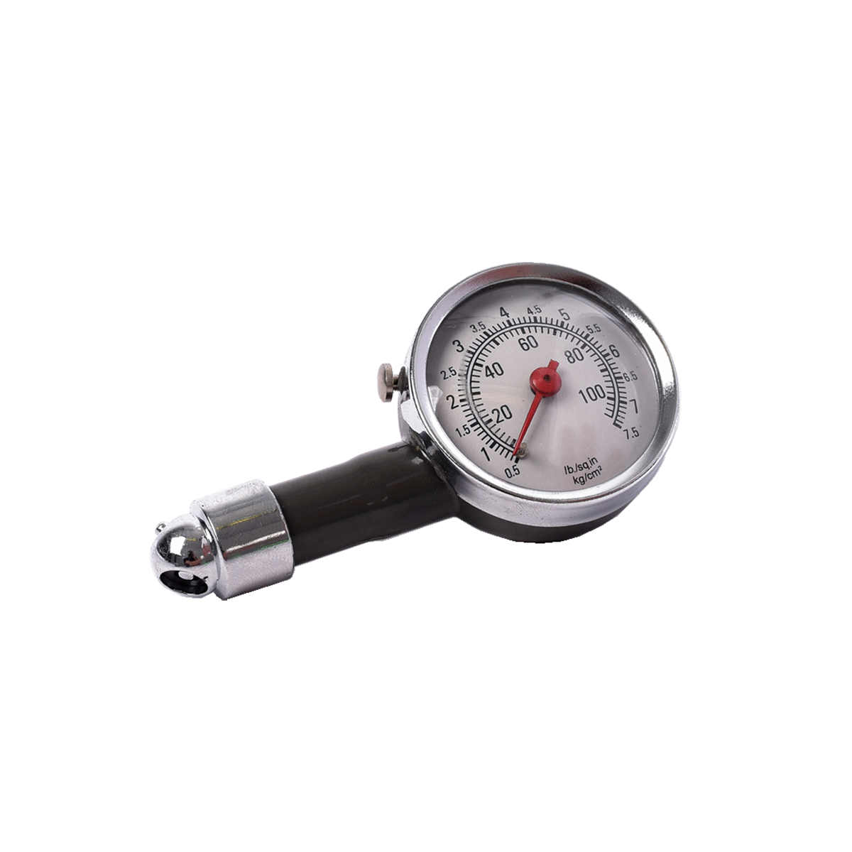 MEDIDOR DE PRESION MEDIDOR DE PRESION DE RUEDAS UNIVERSAL 10-100PSI PLATEADO UNIVERSAL CANTIDAD POR CAJA 100