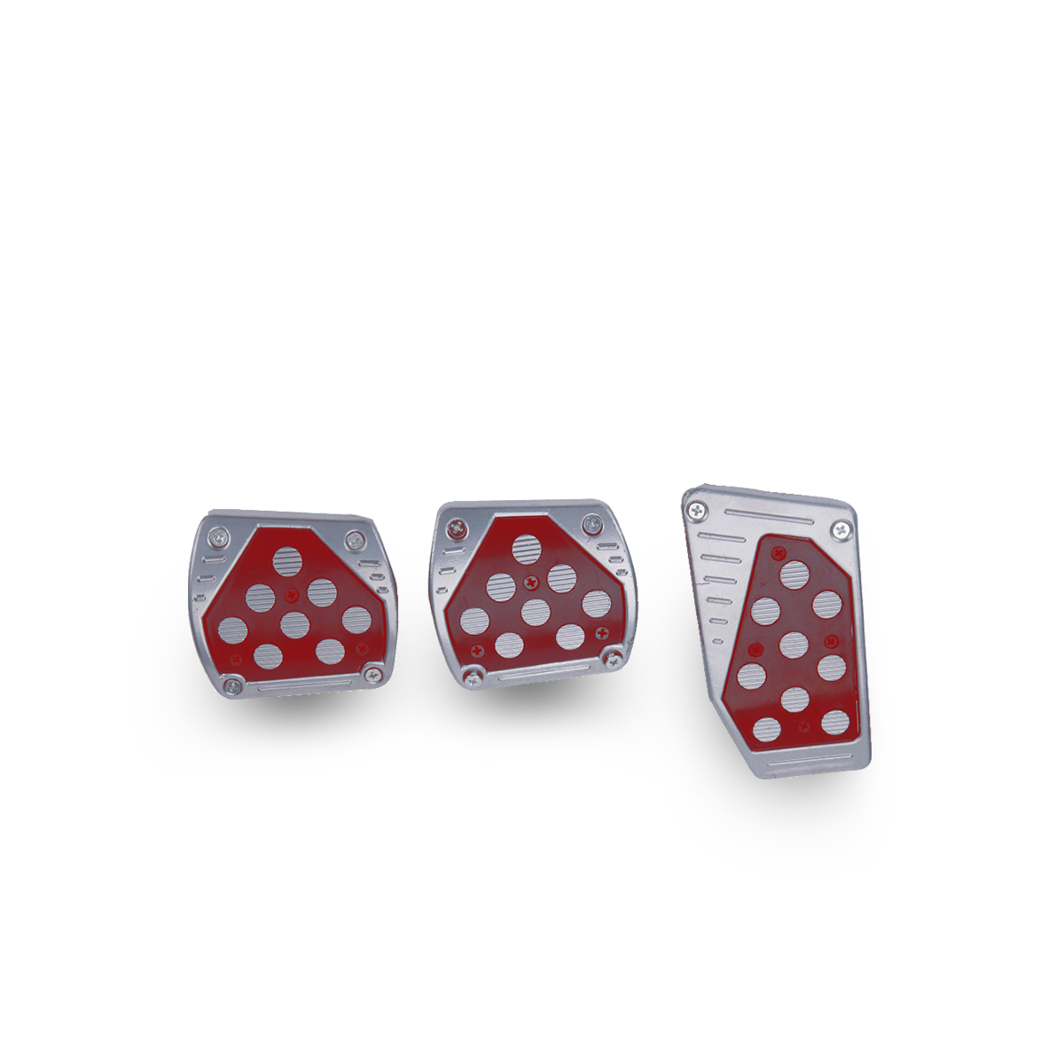 JUEG DE CUBRE PEDALES DEPORTIVO JUEG DE CUBRE PEDALES DEPORTIVO ROJO UNIVERSAL