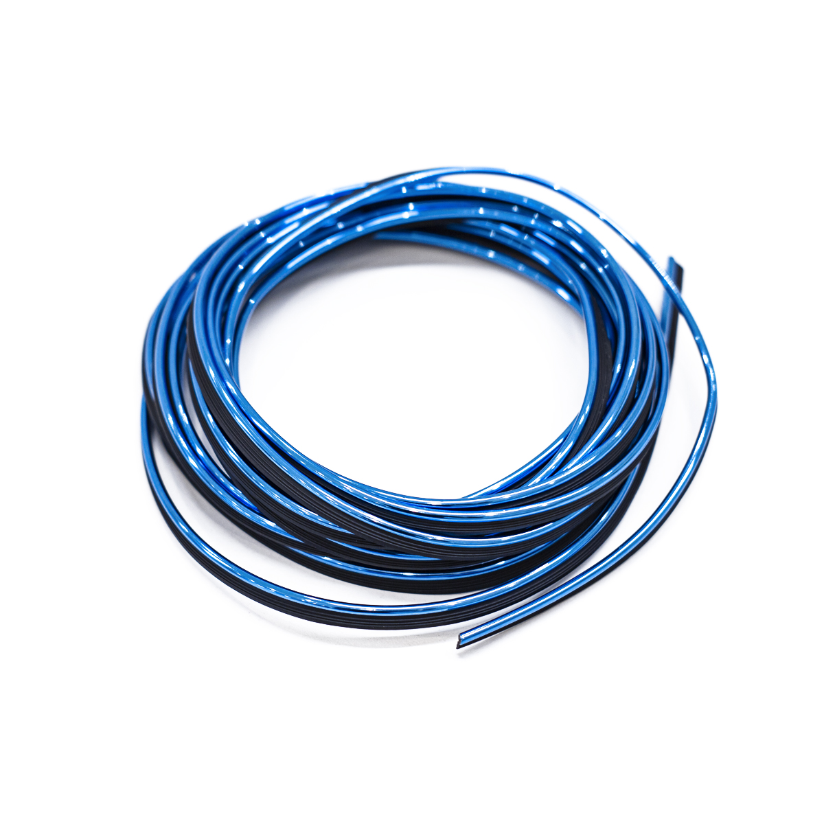 MOLDURA DECORATIVA MOLDURA DE ENCASTRE DECORATIVA PVC AZUL ROLLO 5 METROS DIAMETRO 2.6MM