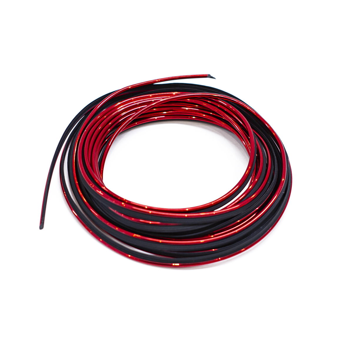 MOLDURA DE CORATIVA MOLDURA DE ENCASTRE DECORATIVA PVC ROJO ROLLO 5 METROS DIAMETRO 2.6MM