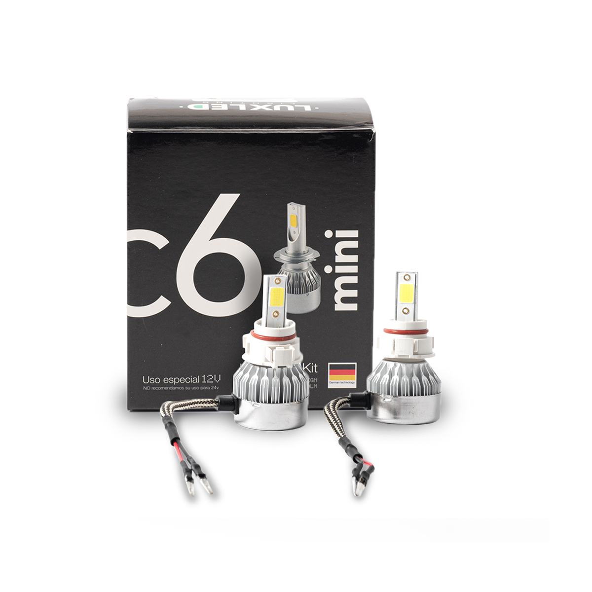 OFF ROAD KIT DE LED C6 MINI SIN COOLER PSX24W 6 GEN 20000LM CHIP COB 12V SIN COOLER CANTIDAD POR CAJA MASTER 100