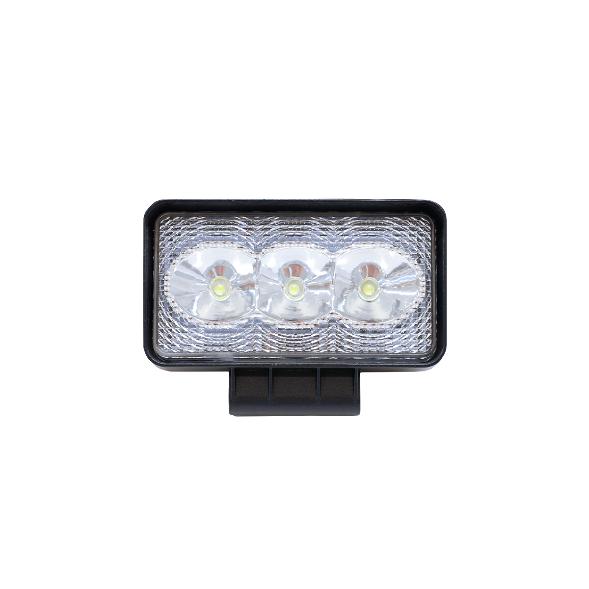 OFF ROAD FARO DE LED UNIVERSAL RECTANGULAR 9 WATTS (3 LED 3 WATTS) COLOR BLANCO 12V / 24V - HAZ DE LUZ SPOT