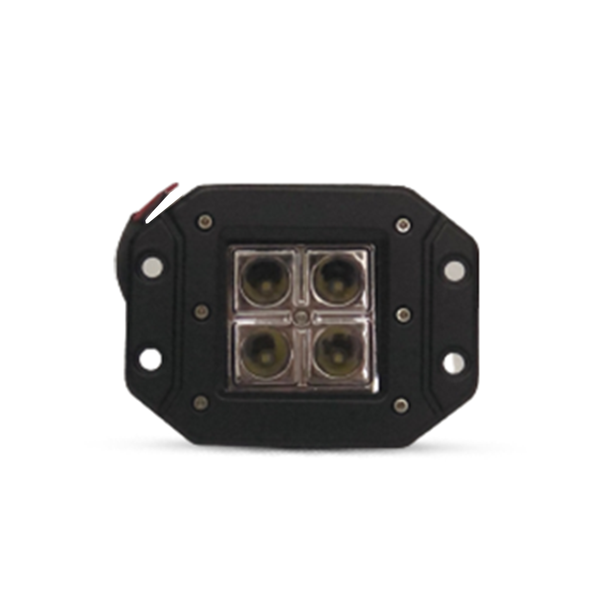 OFF ROAD FARO DE LED UNIVERSAL RECTANGULAR 12 WATTS (4 LED 3 WATTS) COLOR BLANCO 12V / 24V - HAZ DE LUZ SPOT -