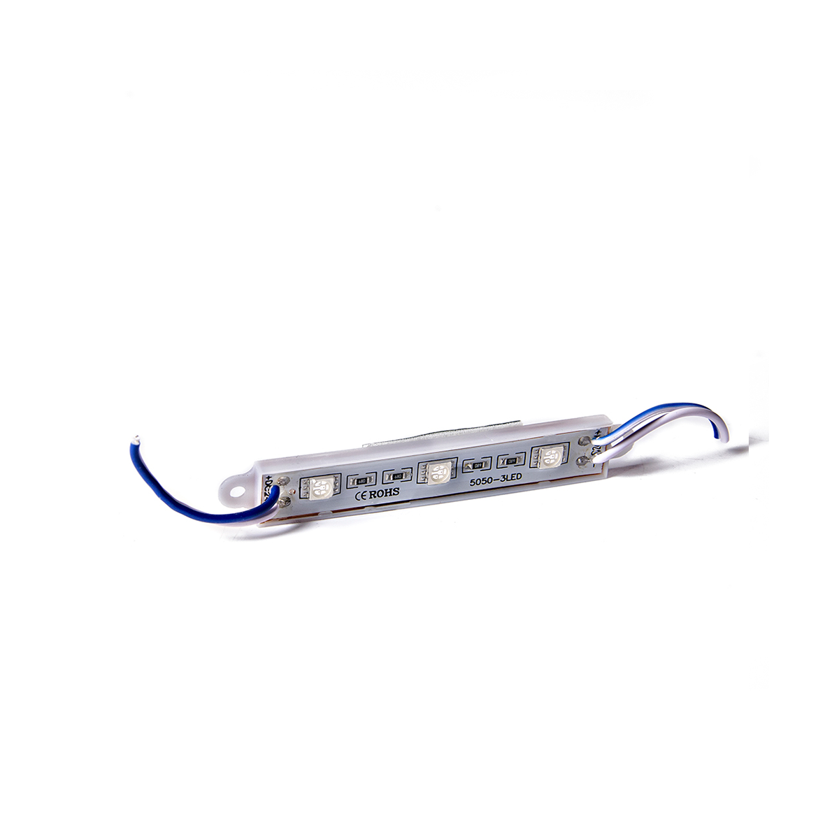 LEDS SMD TABLA RIGIDA 3 LED 5050 SMD AZUL 24V