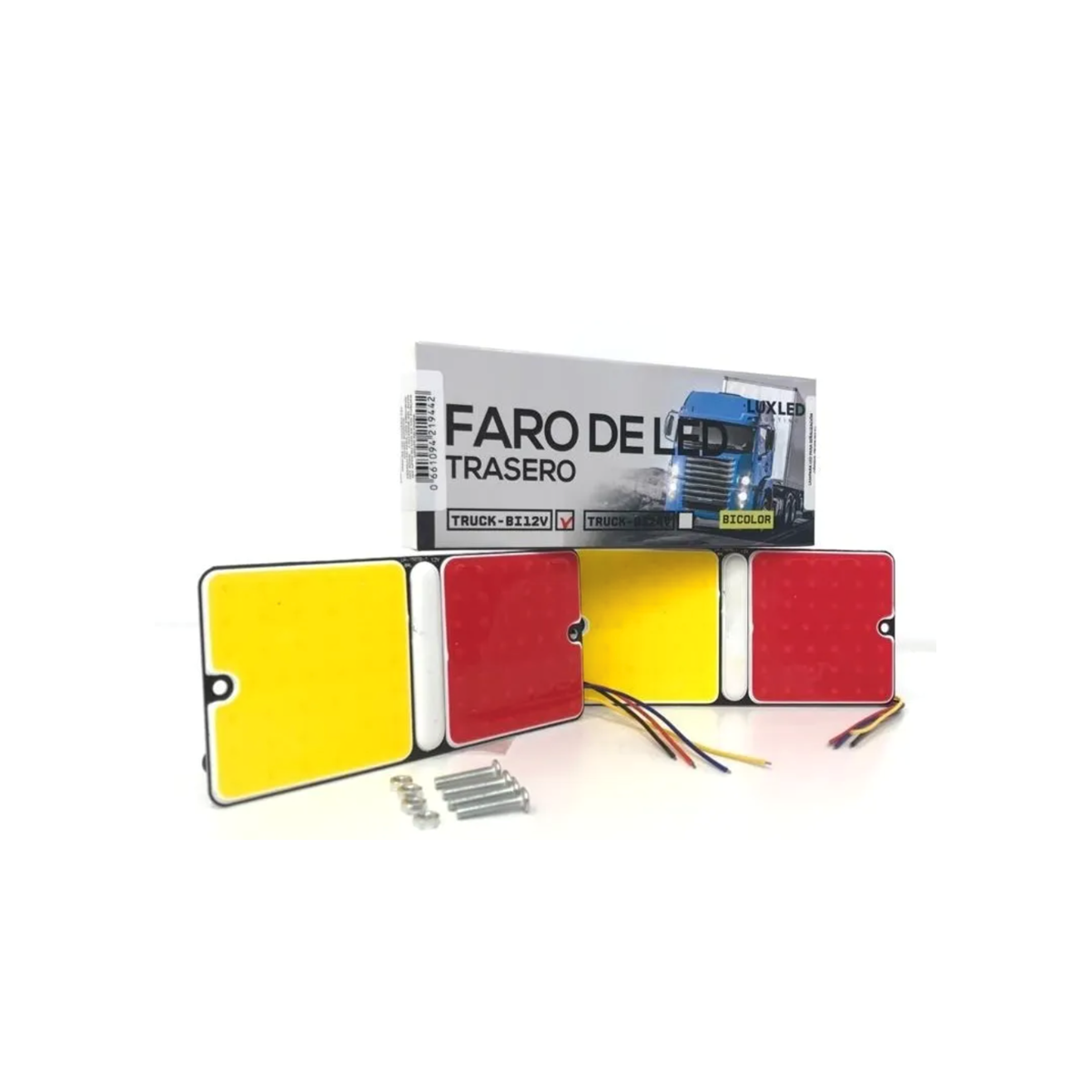 OFF ROAD FAROS DE CAMION JUEGO DE FAROS TRASEROS PARA CAMION AMBAR (7.5CM) + ROJO (7.5CM) >> 15CM ANCHO X 7CM ALTO RESISTENTE AL AGUA 12V CANTIDAD POR CAJA MASTER 100