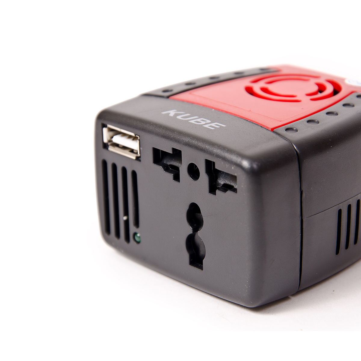 ACCESORIO PARA CELULAR INVERSOR CORRIENTE 12V / 220V - 150W USB OUTPUT>>5V 2.1A ROJO+NEGRO