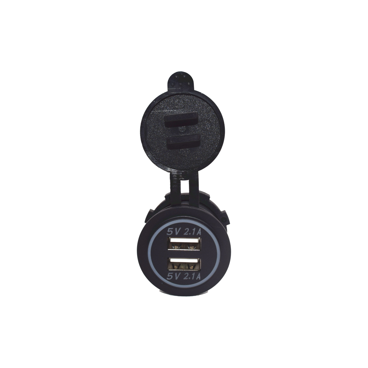 ACCESORIO PARA CELULAR TOMA 12V USB DUAL USO ESPECIAL EN AUTOMOVILES BLANCO