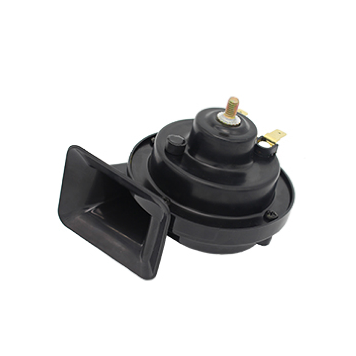 BOCINA TIPO KLAXON CARACOL 2 TERMINALES VOLTAJE12V ENVASE POR JUEGO DIAMETRO 90MM CANTIDAD POR CAJA MASTER 30