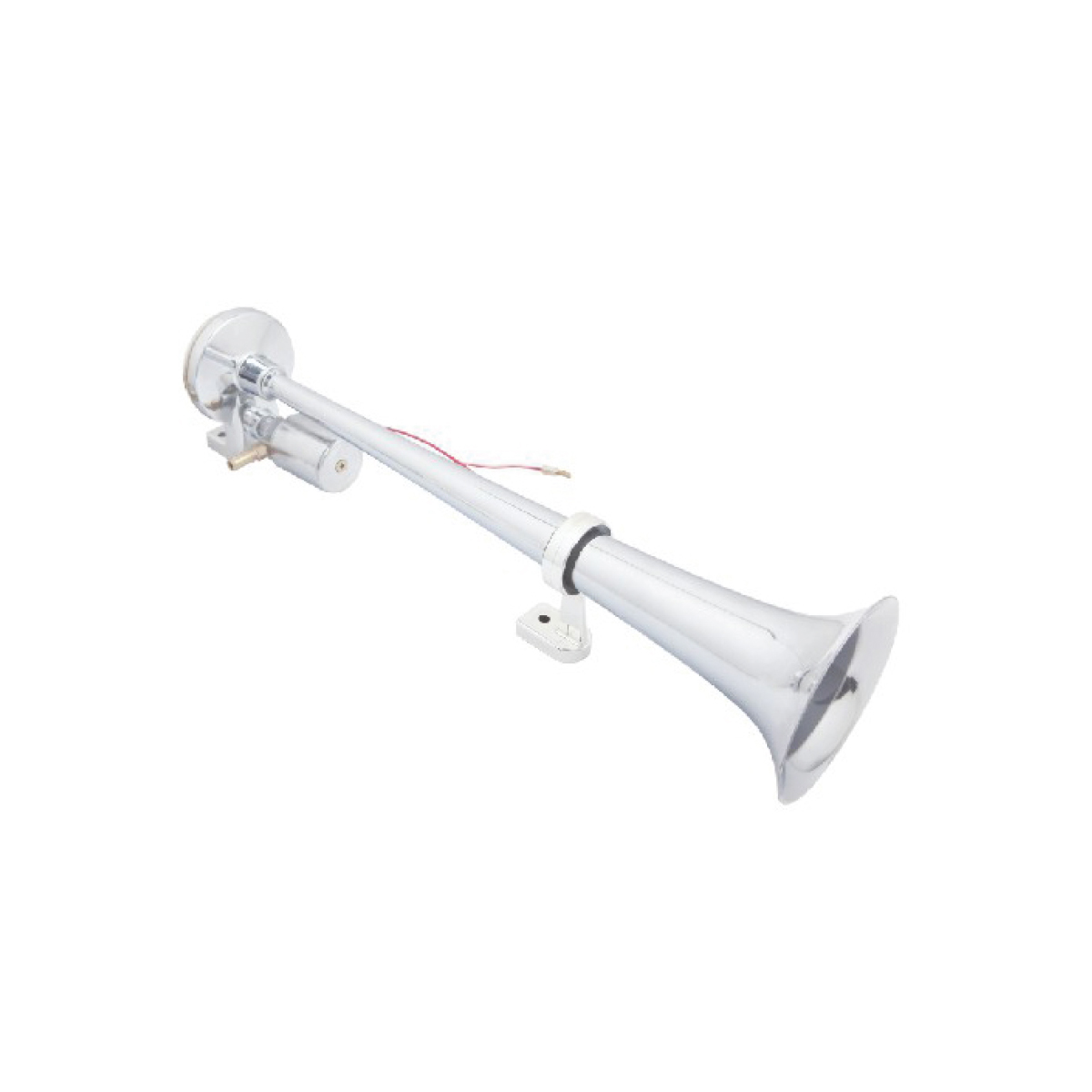 BOCINA DE AIRE CORNETA SIMPLE VOLTAJE 12V - 24V ENVASE POR UNIDAD