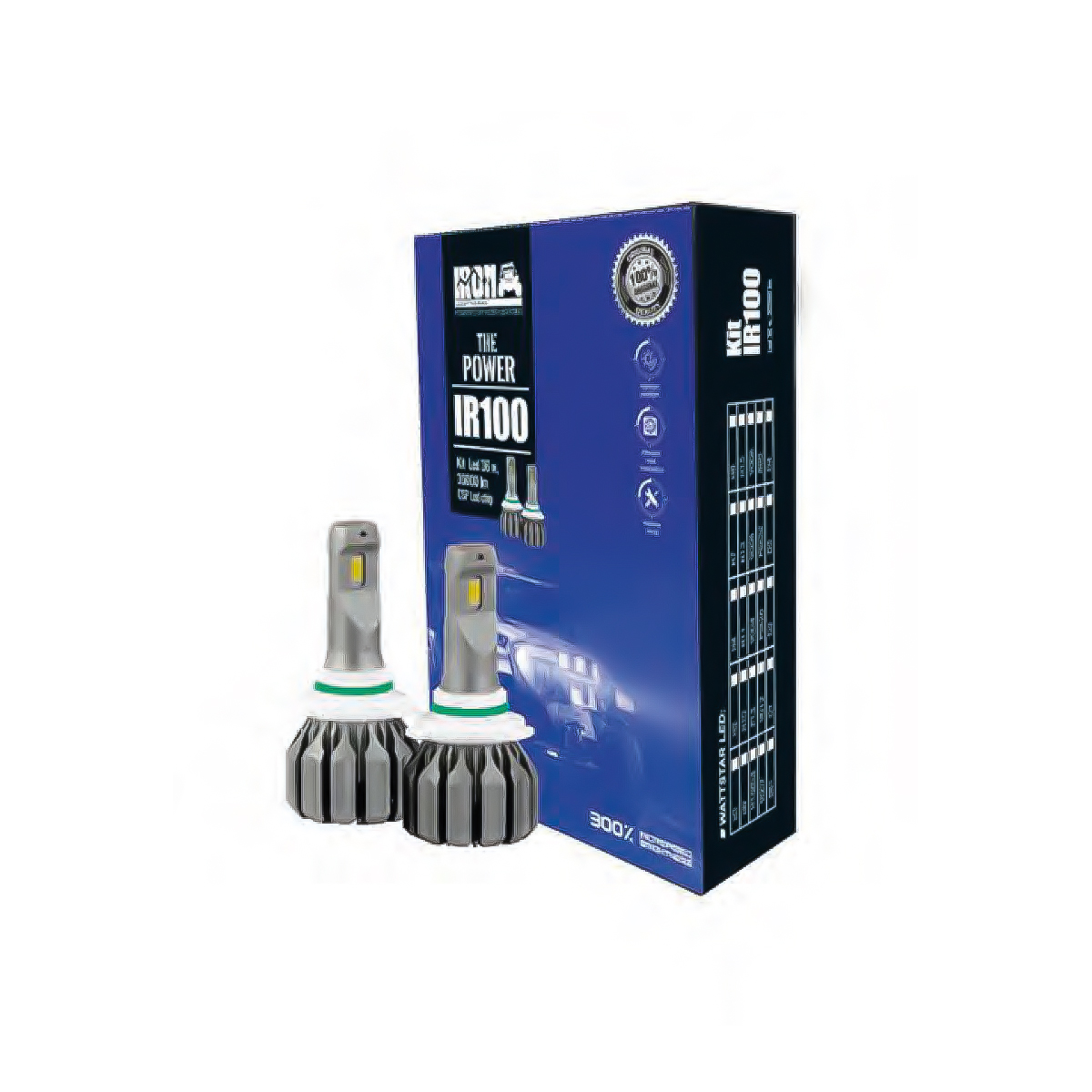OFF ROAD KIT DE LED IR100 CANBUS H11 10MA GENERACION CHIP CSP SUPER CANBUS 30000 LUMENS 36 WATTS 12V CON COOLER CANTIDAD POR CAJA MASTER 50