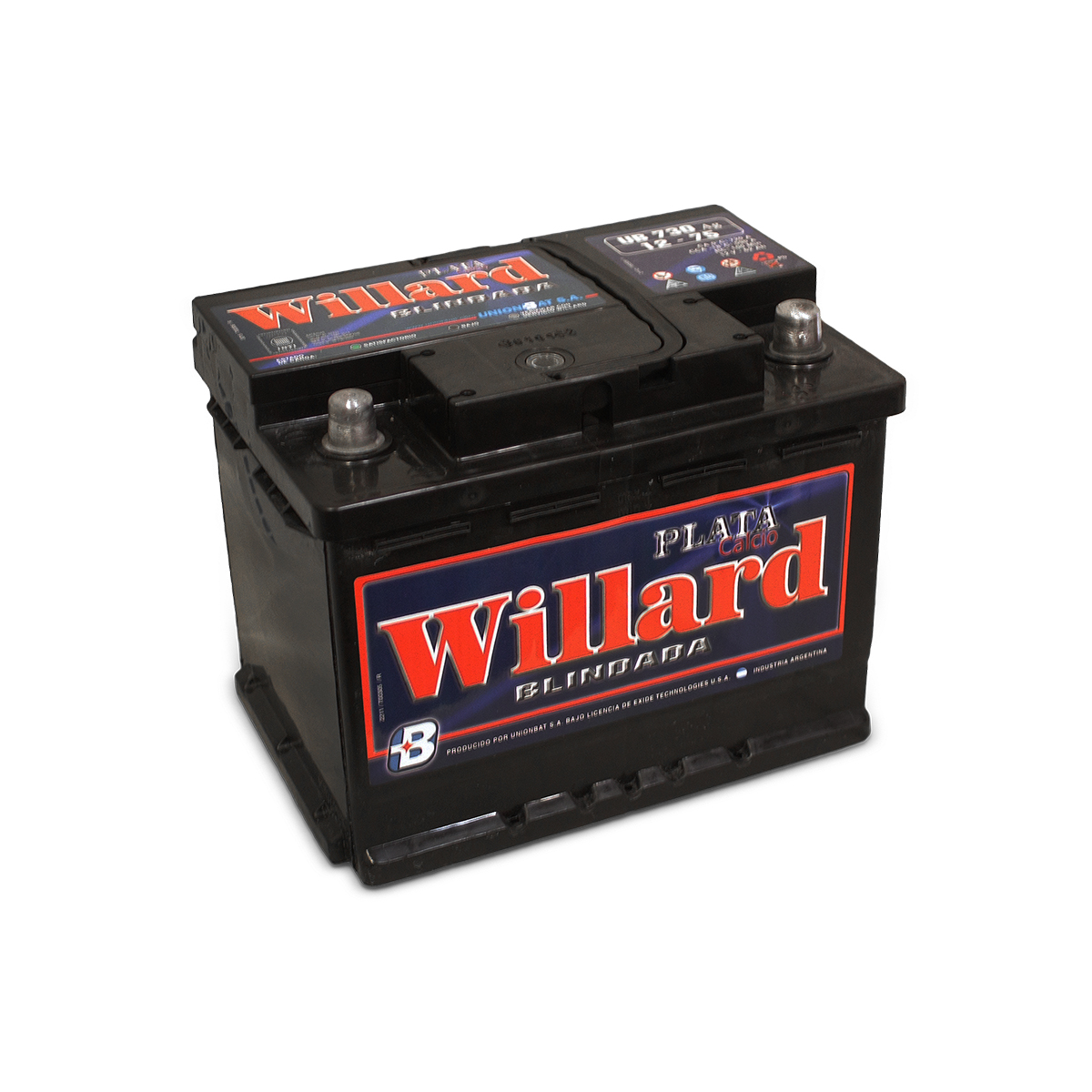 BATERIA WILLARD BLINDADA LARGO 242 ANCHO 175 ALTO 188 PEUGEOT 307 - 75 AMP. ALTA
