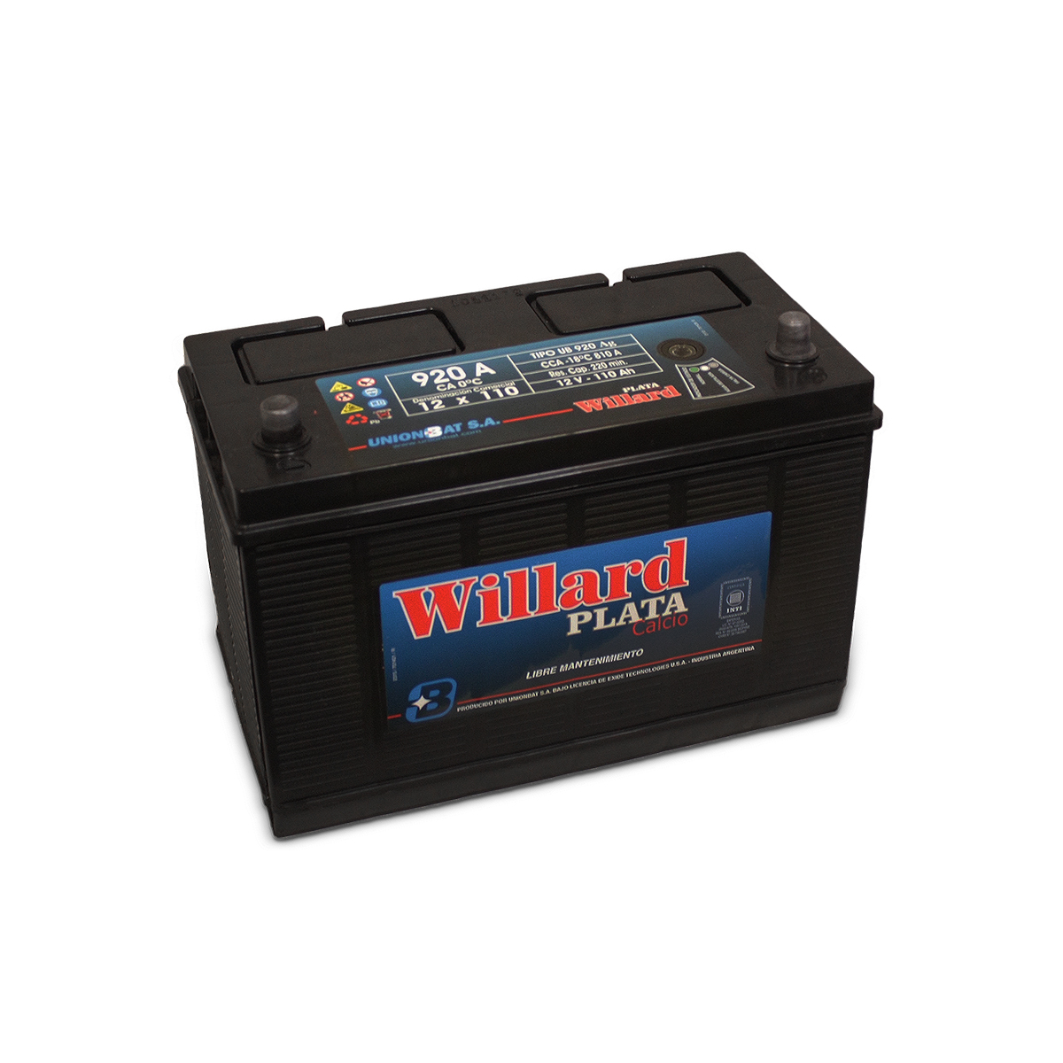 BATERIA WILLARD HEAVY DUTY LARGO 331 ANCHO 174 ALTO 220 CATERPILLER - 110 AMP / PEUGEOT DIESEL
