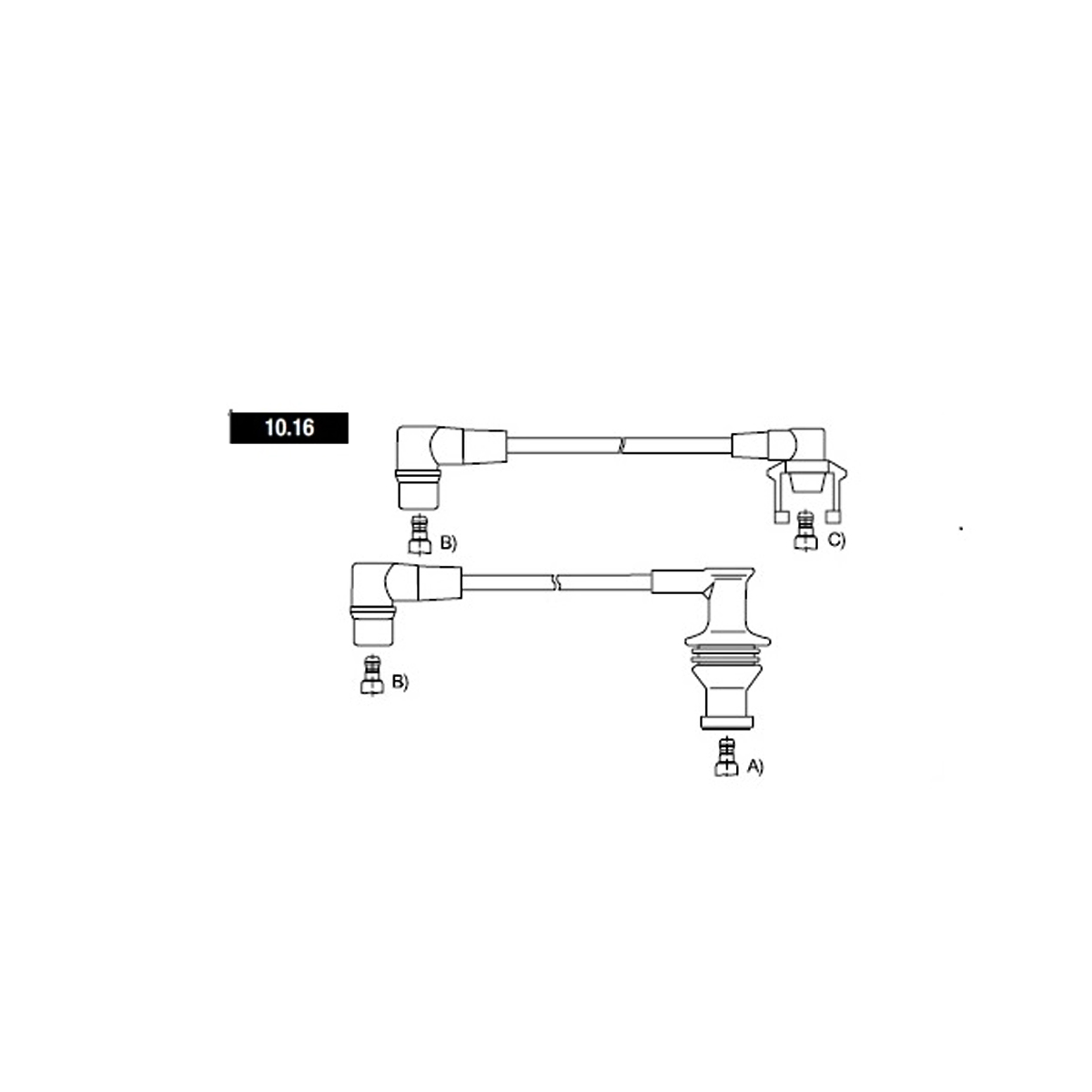 CABLE BUJIA 8 MM SUPRESION MAGNETICA RENAULT 19 RNI 1 7I - 1 8I - CLIO RSI 1 7I - 1 8I CONEXIÓN SAE