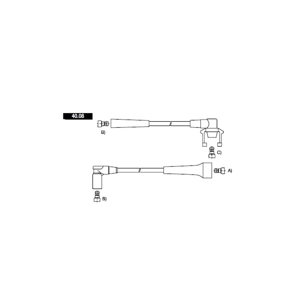 CABLE BUJIA 8 MM SUPRESION MAGNETICA RENAULT 19 CHAMADE