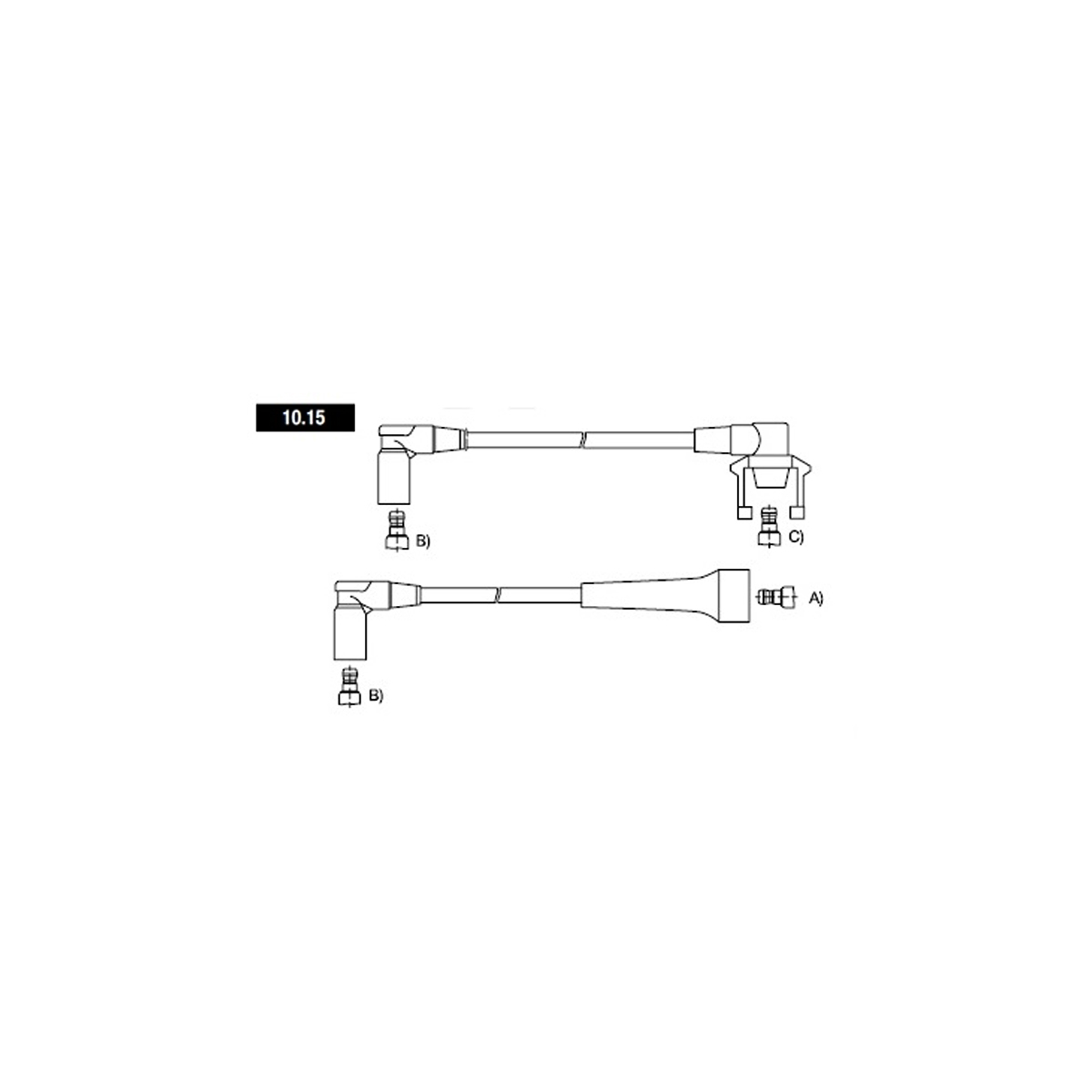 CABLE BUJIA 8 MM SUPRESION MAGNETICA RENAULT 19 RT 1 7 - 1 8 DISTRIBUIDOR DUCELLIER