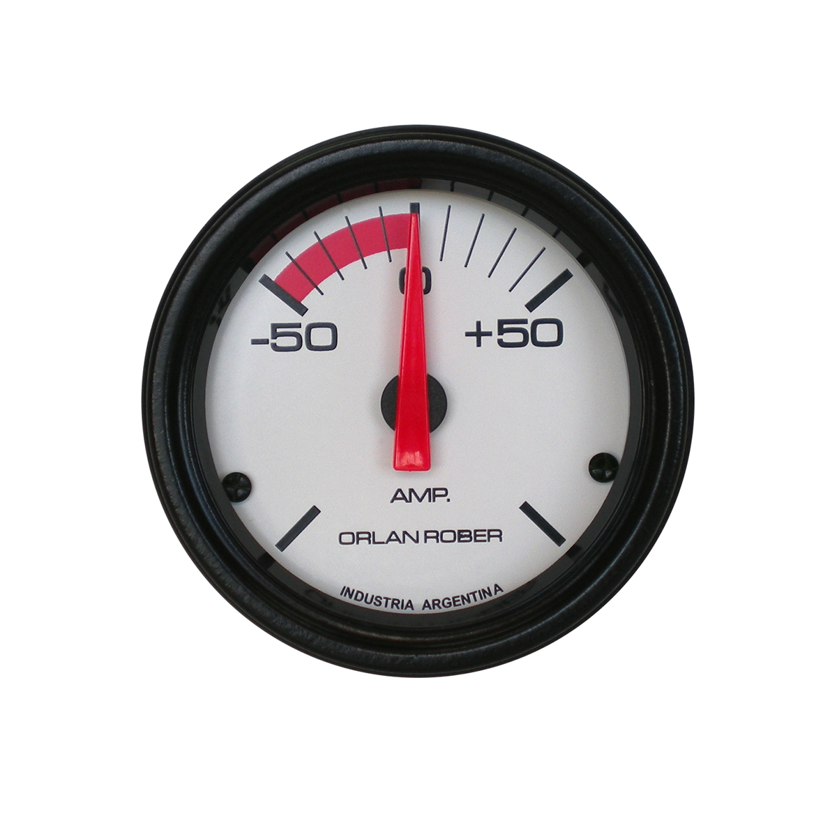 INSTRUMENTAL CLASSIC 52 MM BLANCO AMPERIMETRO - 50 - 0 + 50