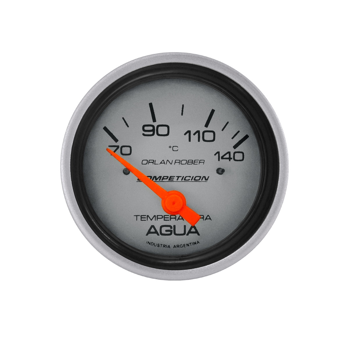 INSTRUMENTAL COMPETICION 62 MM PLATA TEMPERATURA ELECTRICO 12V