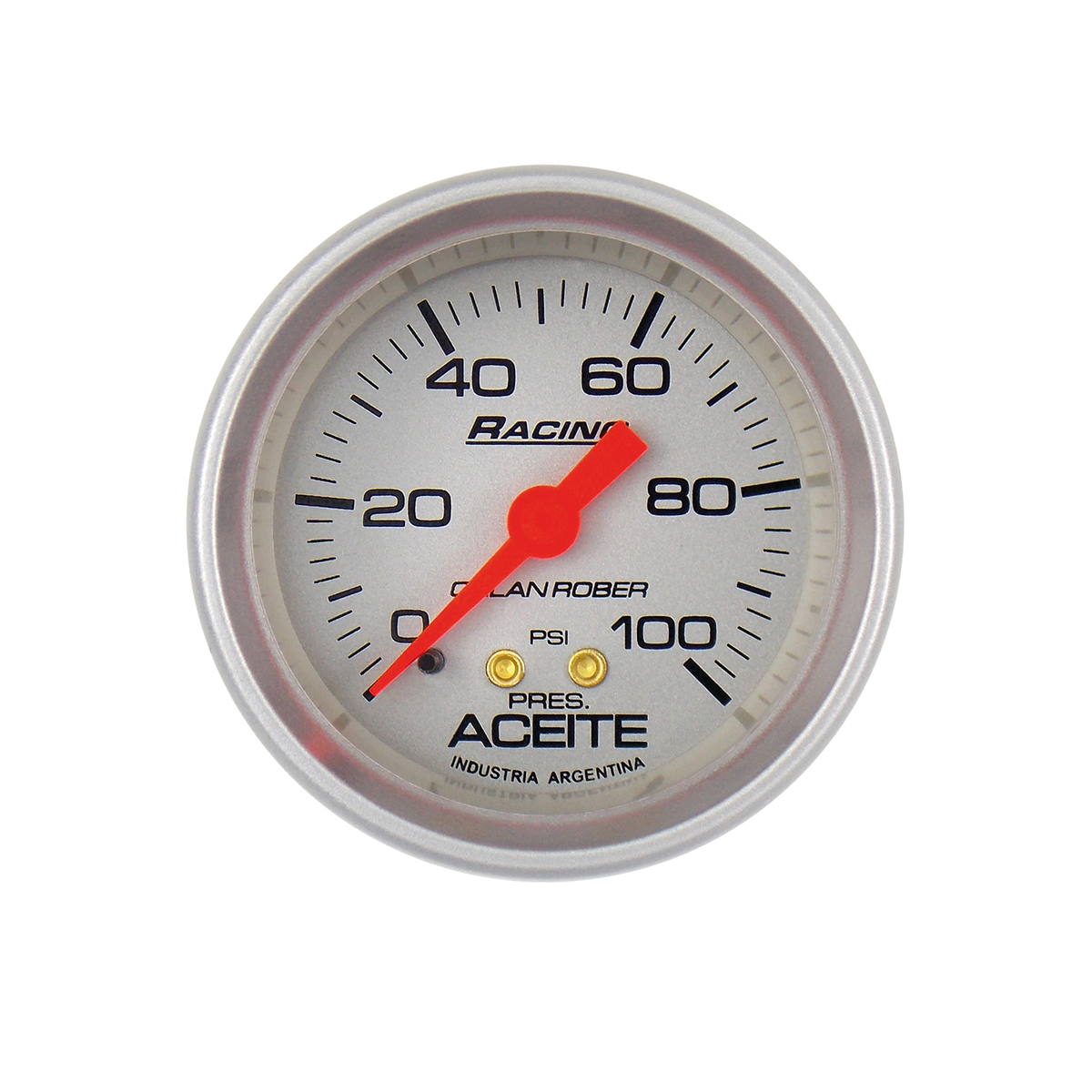 INSTRUMENTAL RACING 52 MM PLATA MANOMETRO