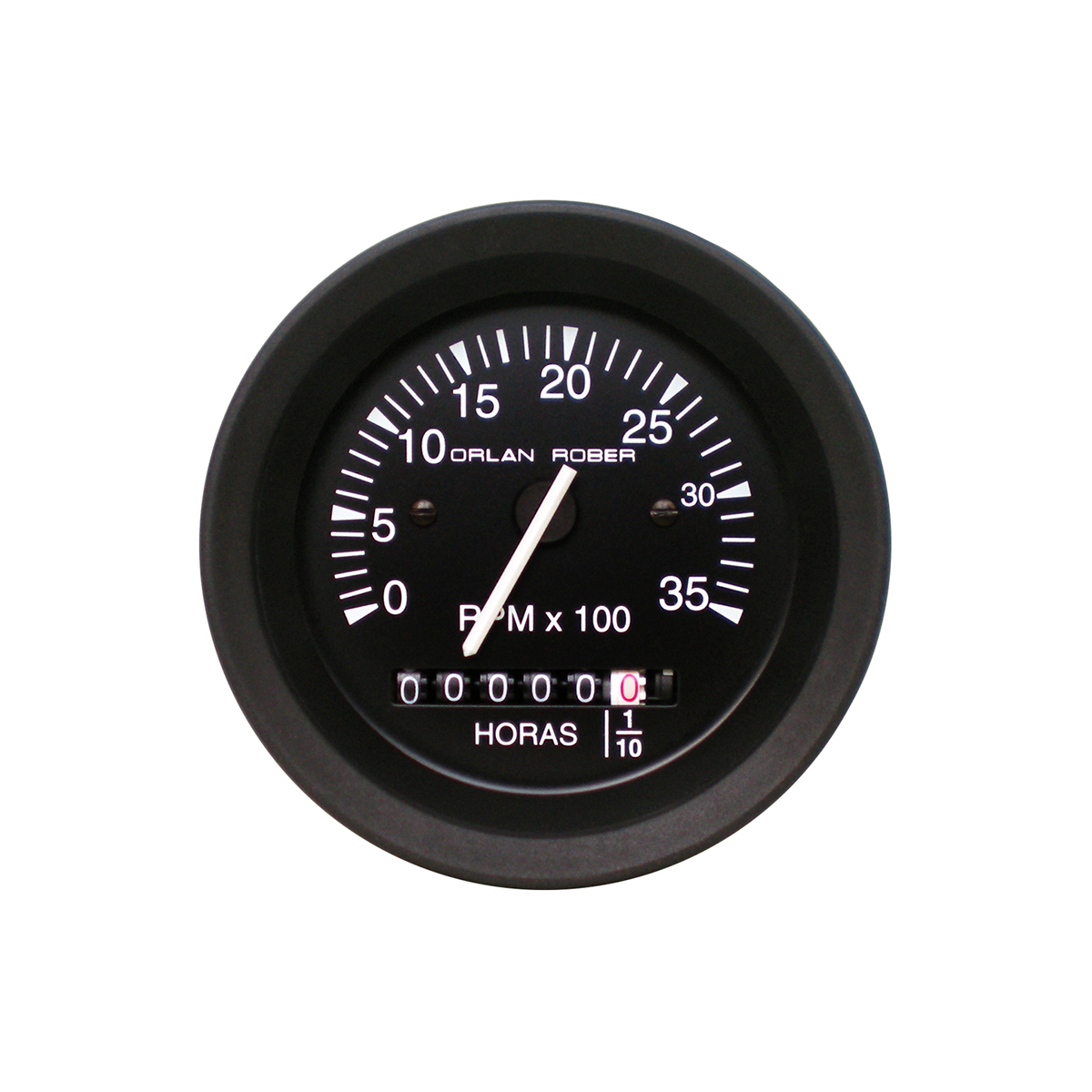 TACOMETRO TACOMETRO C/HORIMETRO Ø85 12/24V 3.500RPM. NEGRO