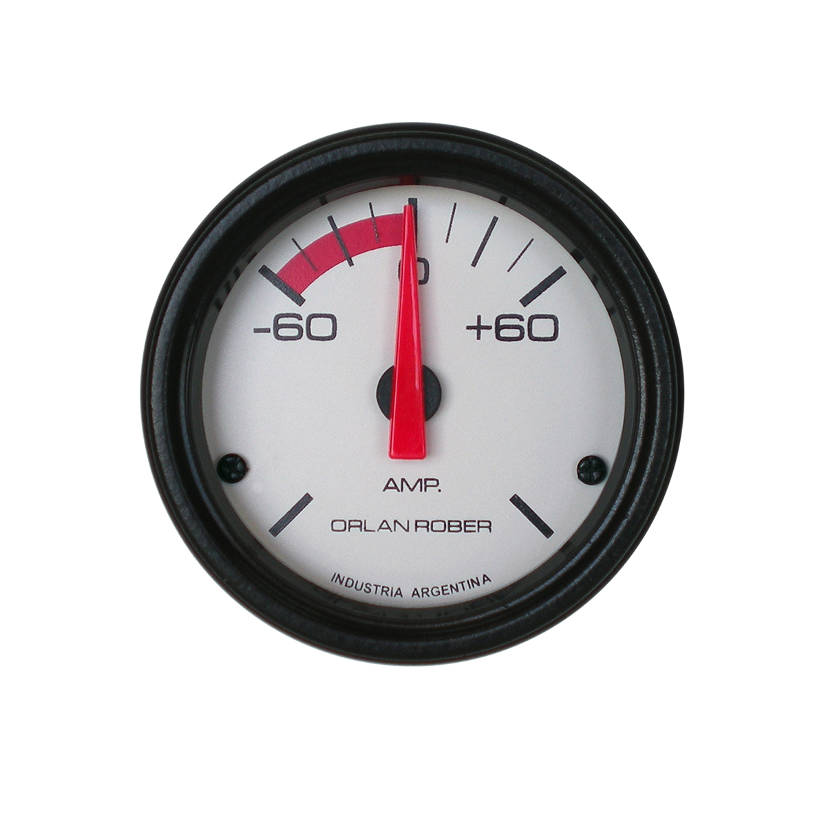 INSTRUMENTAL CLASSIC 52 MM BLANCO AMPERIMETRO - 60 - 0 - + 60 AMPER