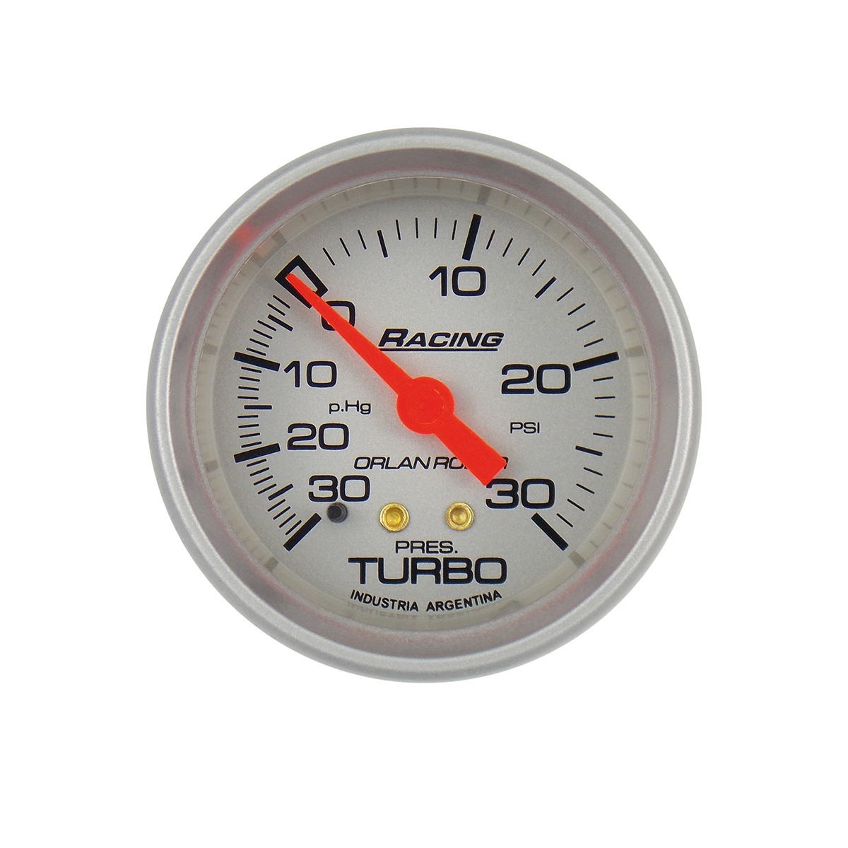 INSTRUMENTAL RACING 52 MM PLATA MANOVACUOMETRO DE PRESION TURBO ESC 30PSI