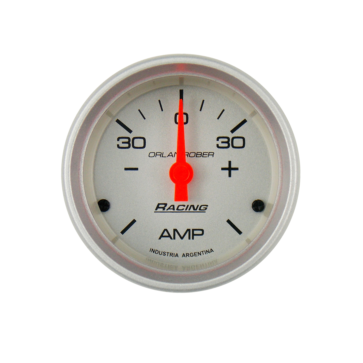 INSTRUMENTAL RACING 52 MM PLATA AMPERIMETRO 30-30