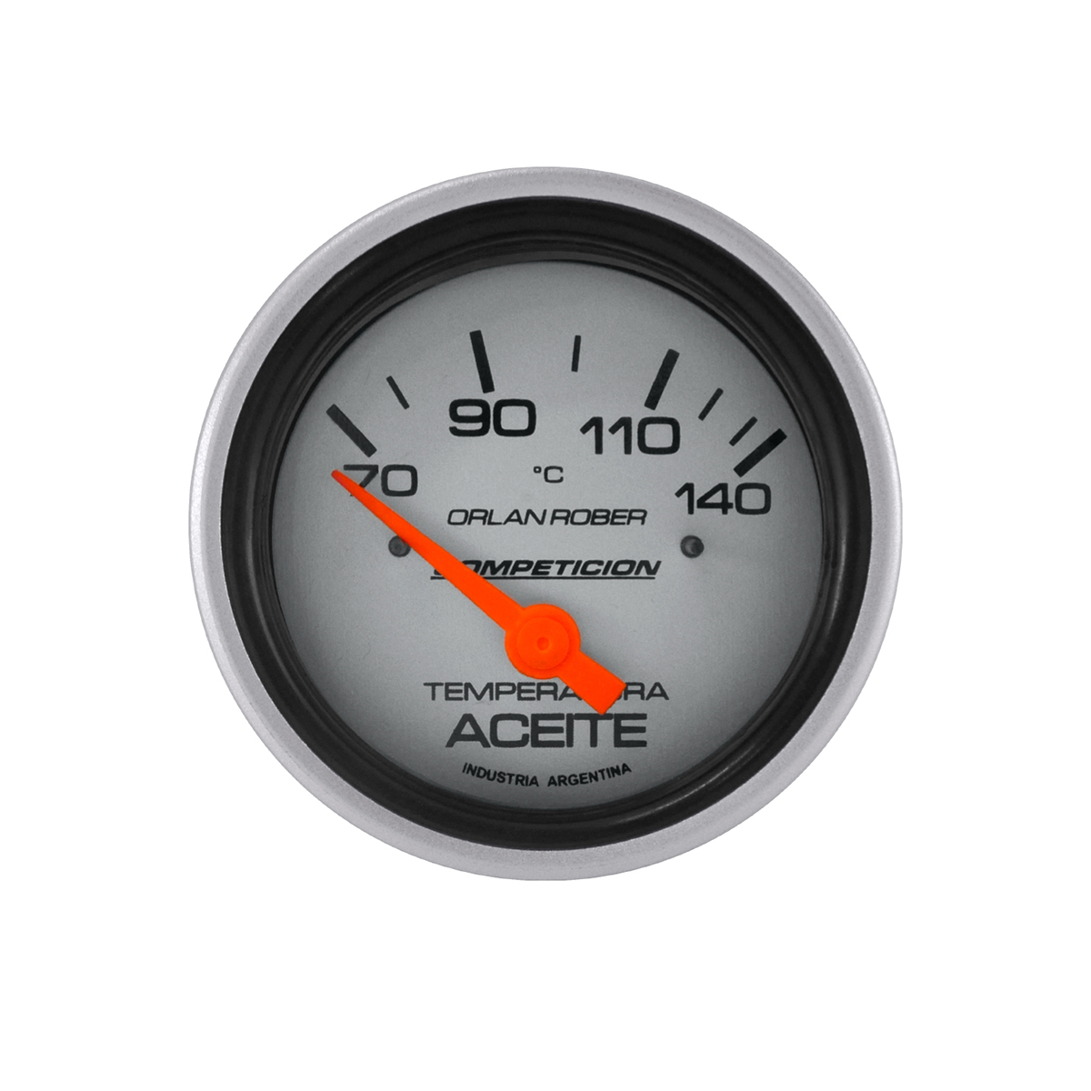INSTRUMENTAL COMPETICION 62 MM PLATA TEMPERATURA ACEITE ELECTRICO