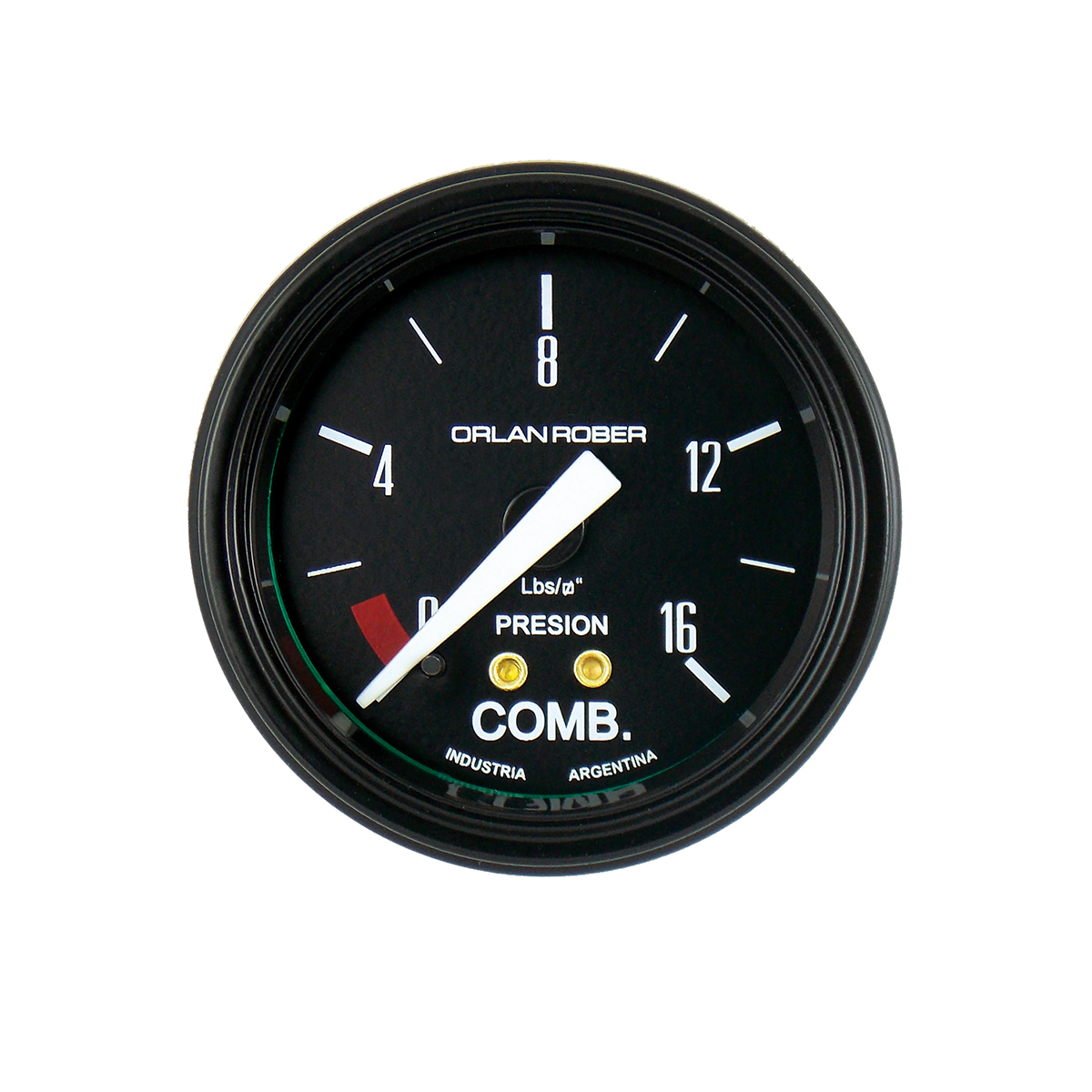 INSTRUMENTAL CLASSIC 52 MM NEGRO MANOMETRO PRESION DE NAFTA 0-16 LBS