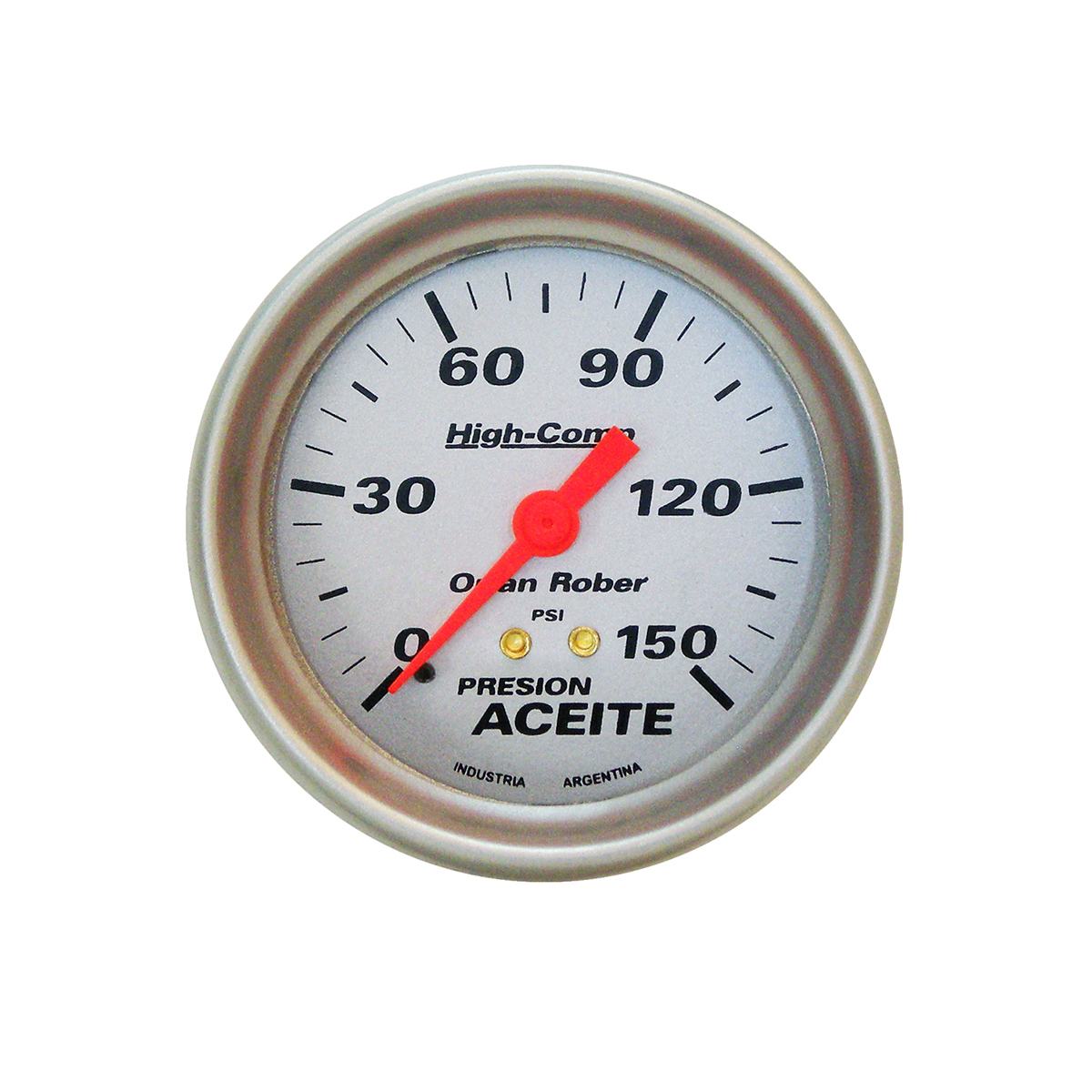 INSTRUMENTAL HIGH COMPETICION 72MM PLATA PRESION ACEITE ELECTRICO 72MM 150 LBS HIGH-COMPETICION