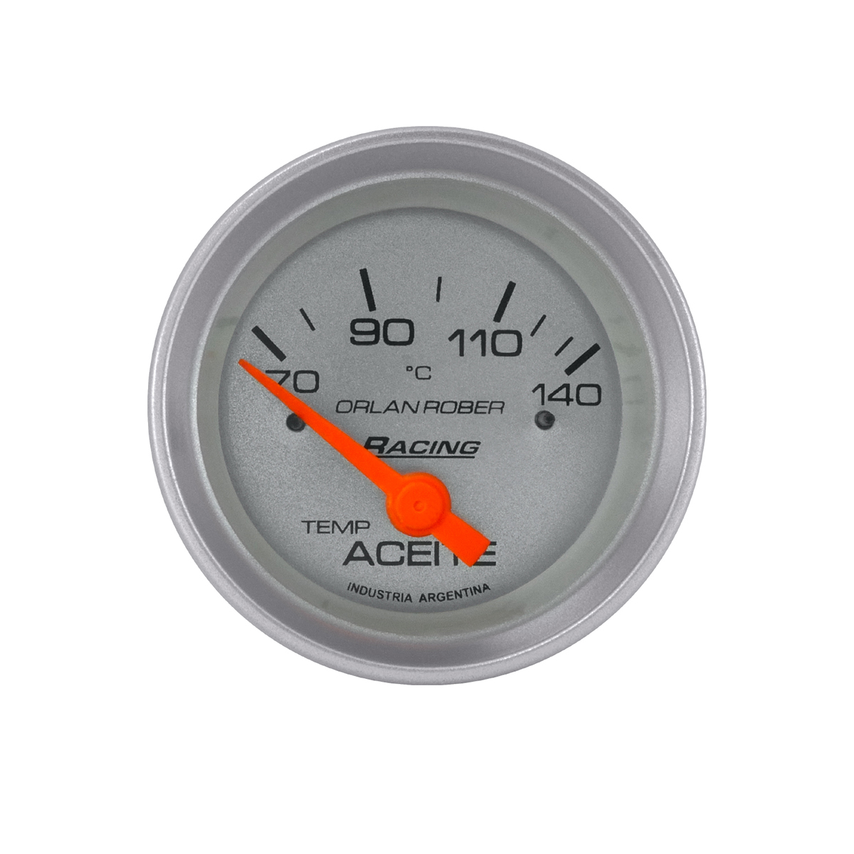 INSTRUMENTAL RACING 52 MM PLATA TEMPERATURA DE ACEITE 12V