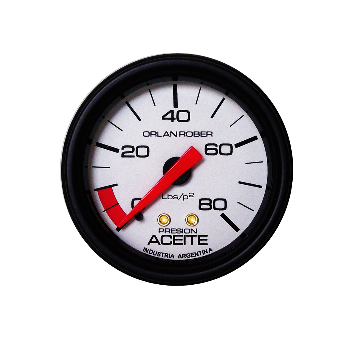 INSTRUMENTAL CLASSIC 52 MM BLANCO MANOMETRO 80 LBS