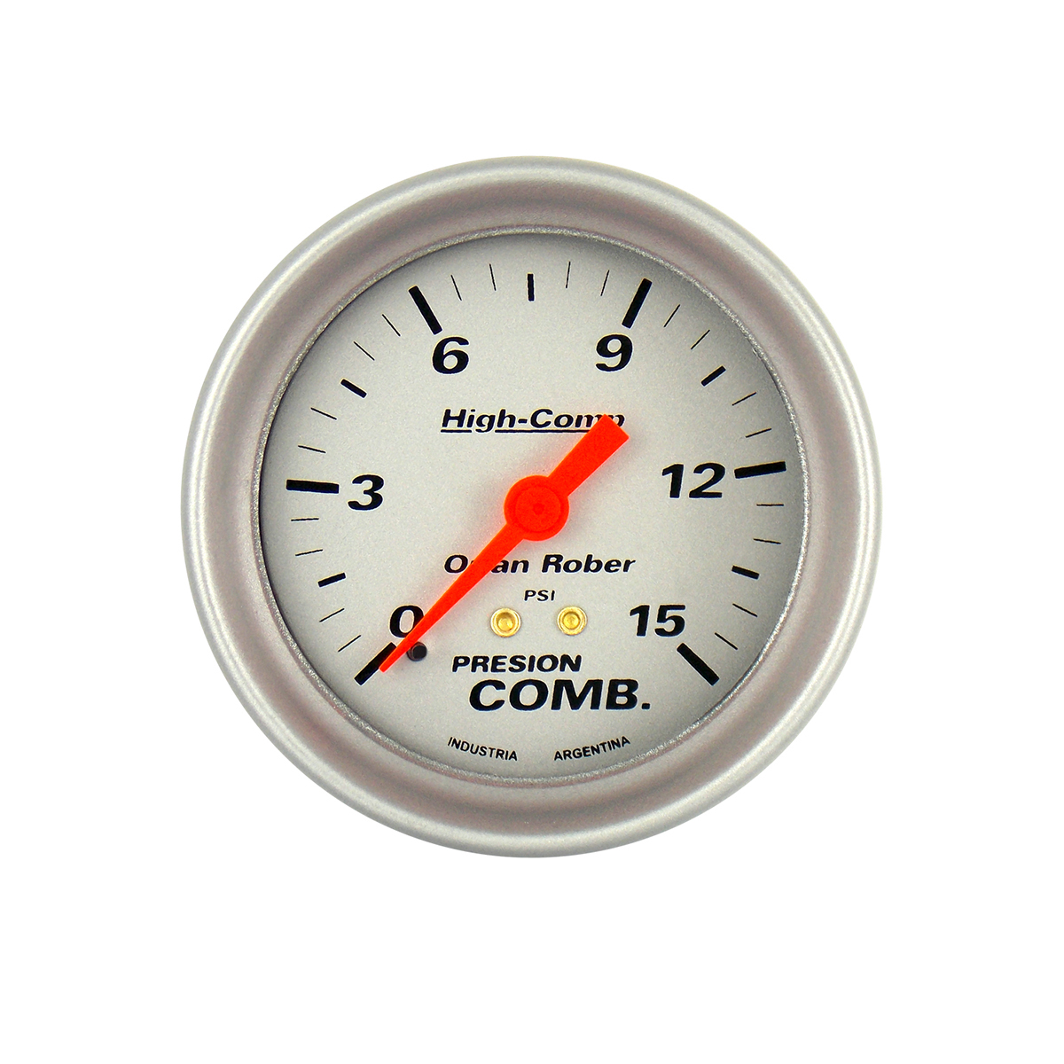 INSTRUMENTAL HIGH COMPETICION 72MM PLATA PRESION DE COMBUSTIBLE 72MM HIGH-COMPETICION