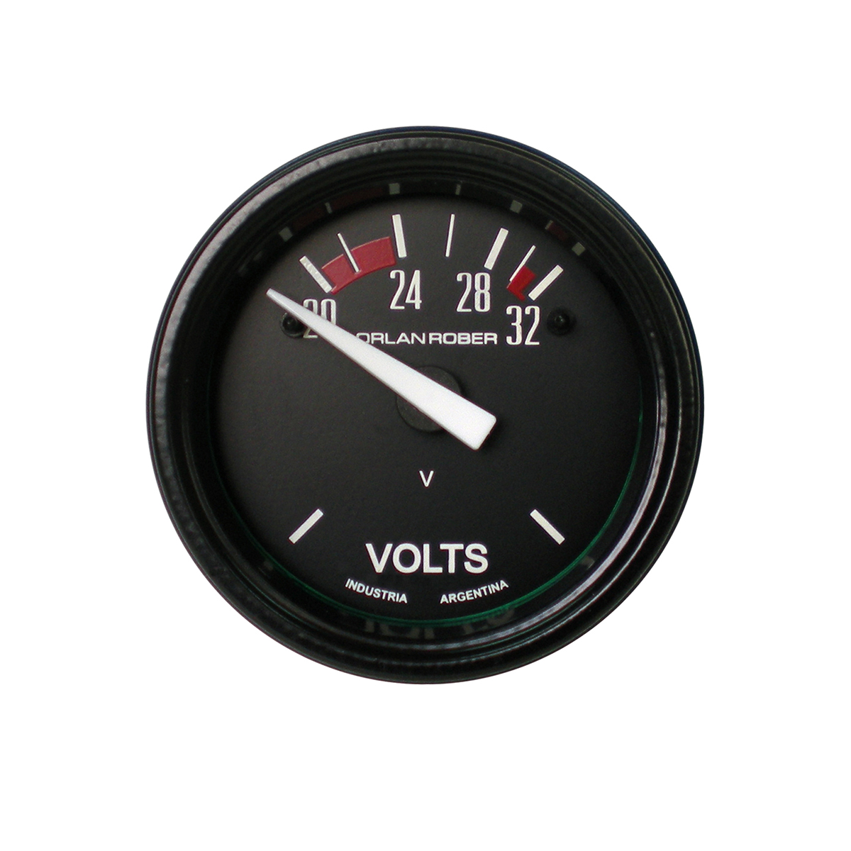 INSTRUMENTAL CLASSIC 52 MM NEGRO VOLTIMETRO 24 VOLTS