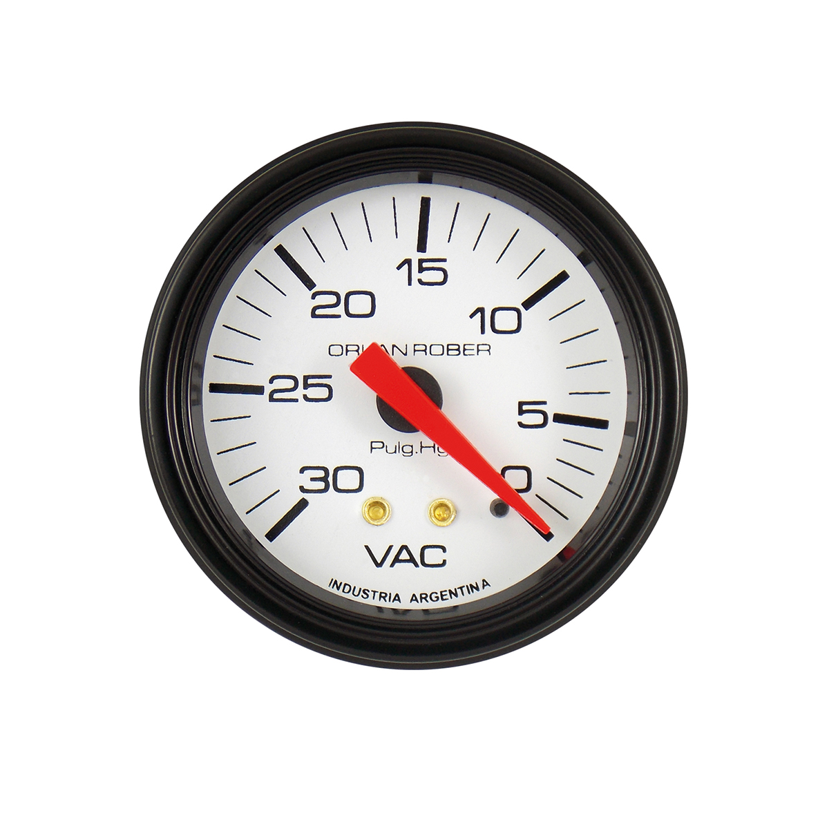 INSTRUMENTAL CLASSIC 52 MM BLANCO VACUOMETRO 0-30 PULG HG