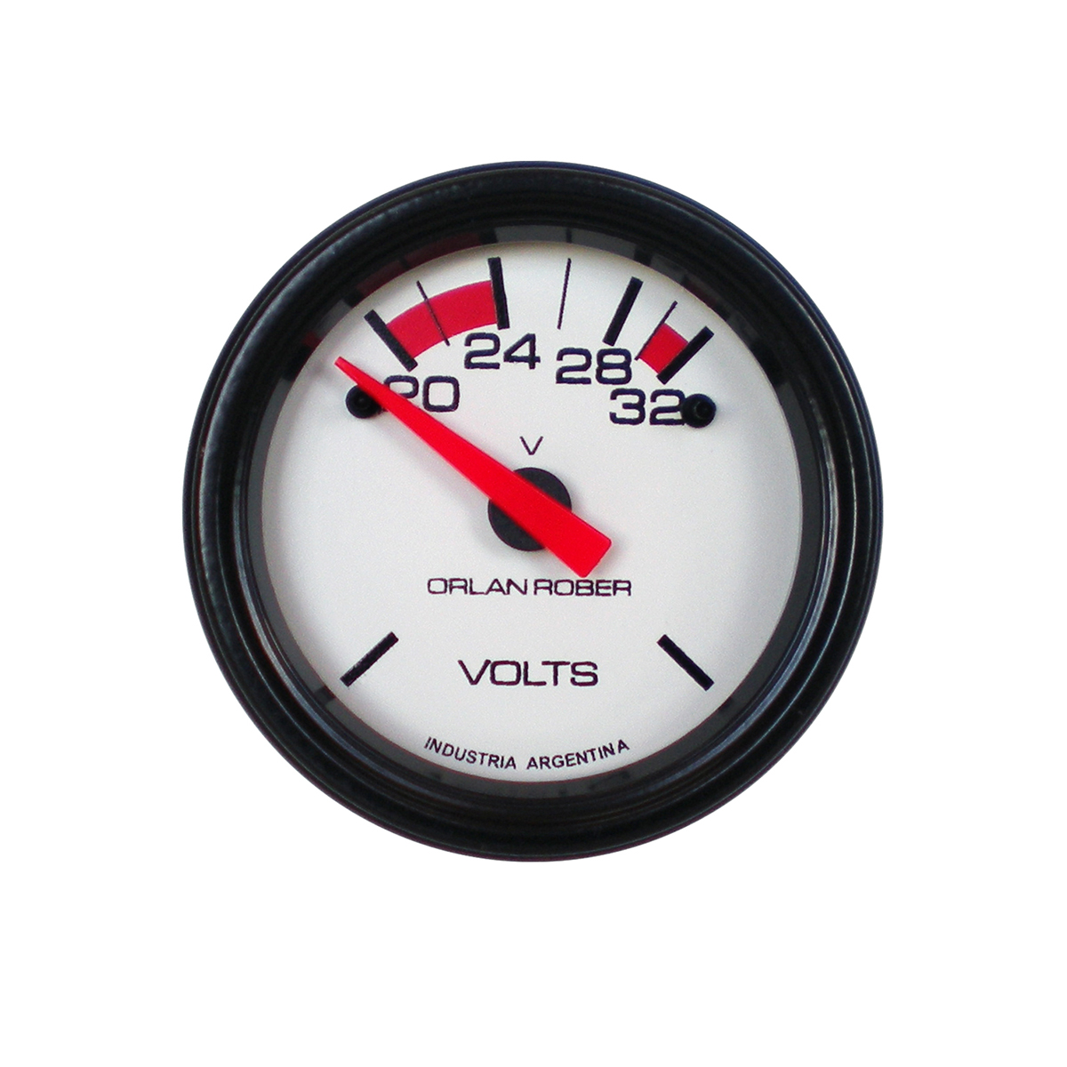 INSTRUMENTAL CLASSIC 52 MM BLANCO VOLTIMETRO 24 VOLTS