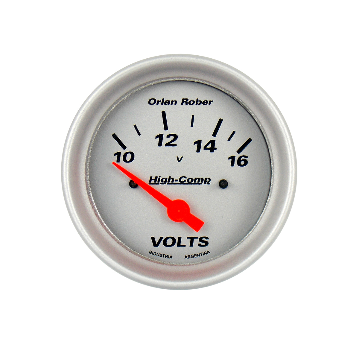 INSTRUMENTAL HIGH COMPETICION 72MM PLATA VOLTIMETRO DE 72MM 12 VOLTS HIGH-COMPETICION