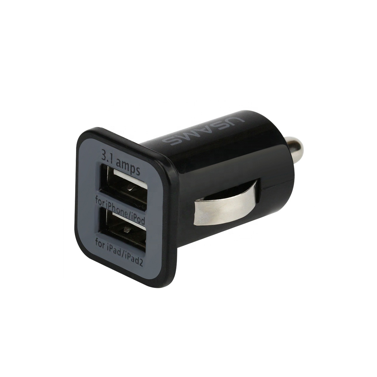 ACCESORIO PARA CELULAR CARGADOR DOBLE USB 12V / 24V OUTPUT 5V 3100MA NEGRO CANTIDAD POR CAJA MASTER 125