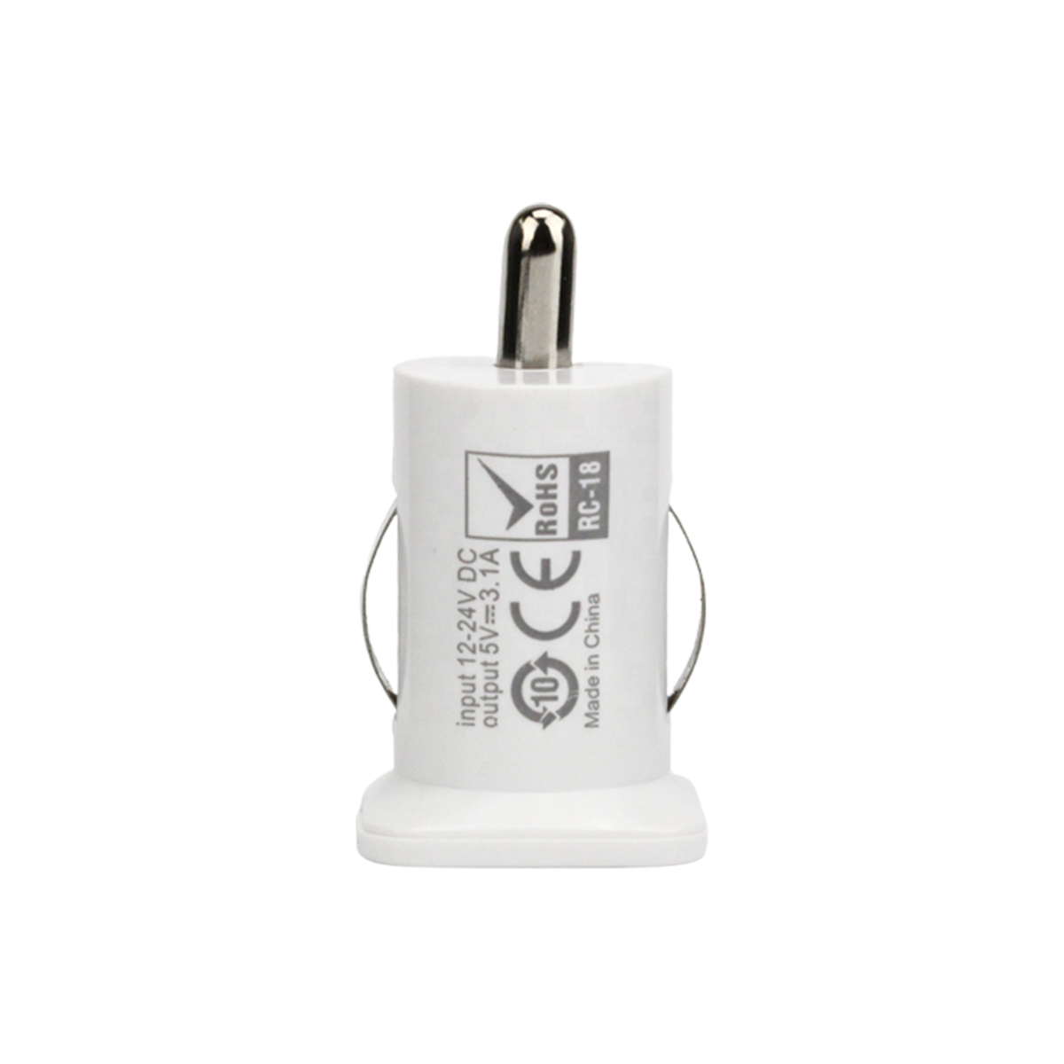 ACCESORIO PARA CELULAR CARGADOR DOBLE USB 12V / 24V OUTPUT 5V 3100MA BLANCO