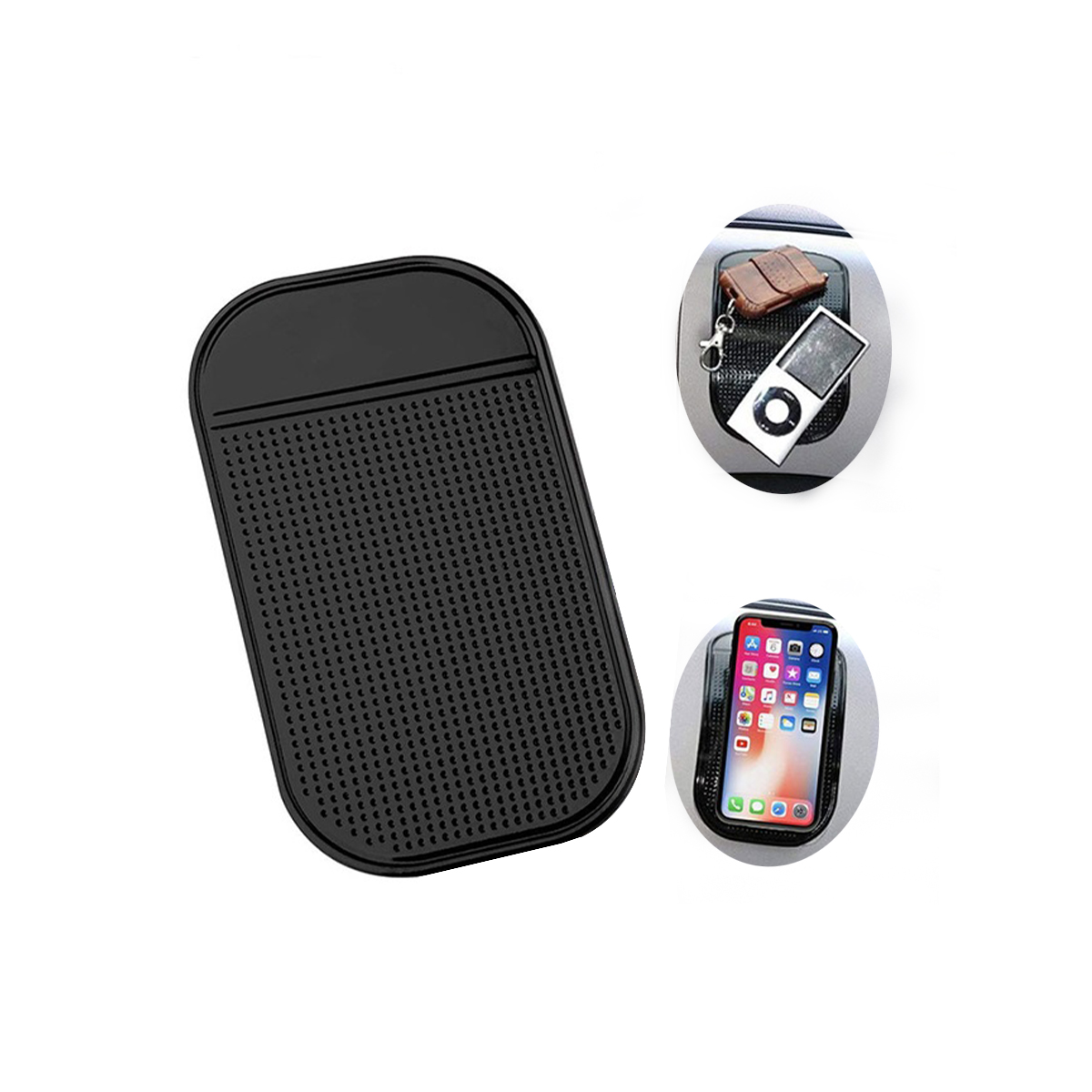 ACCESORIO PARA CELULAR BASE DE GOMA ANTI DESLIZANTE PARA APOYAR OBJETOS RECTANGULAR AZUL