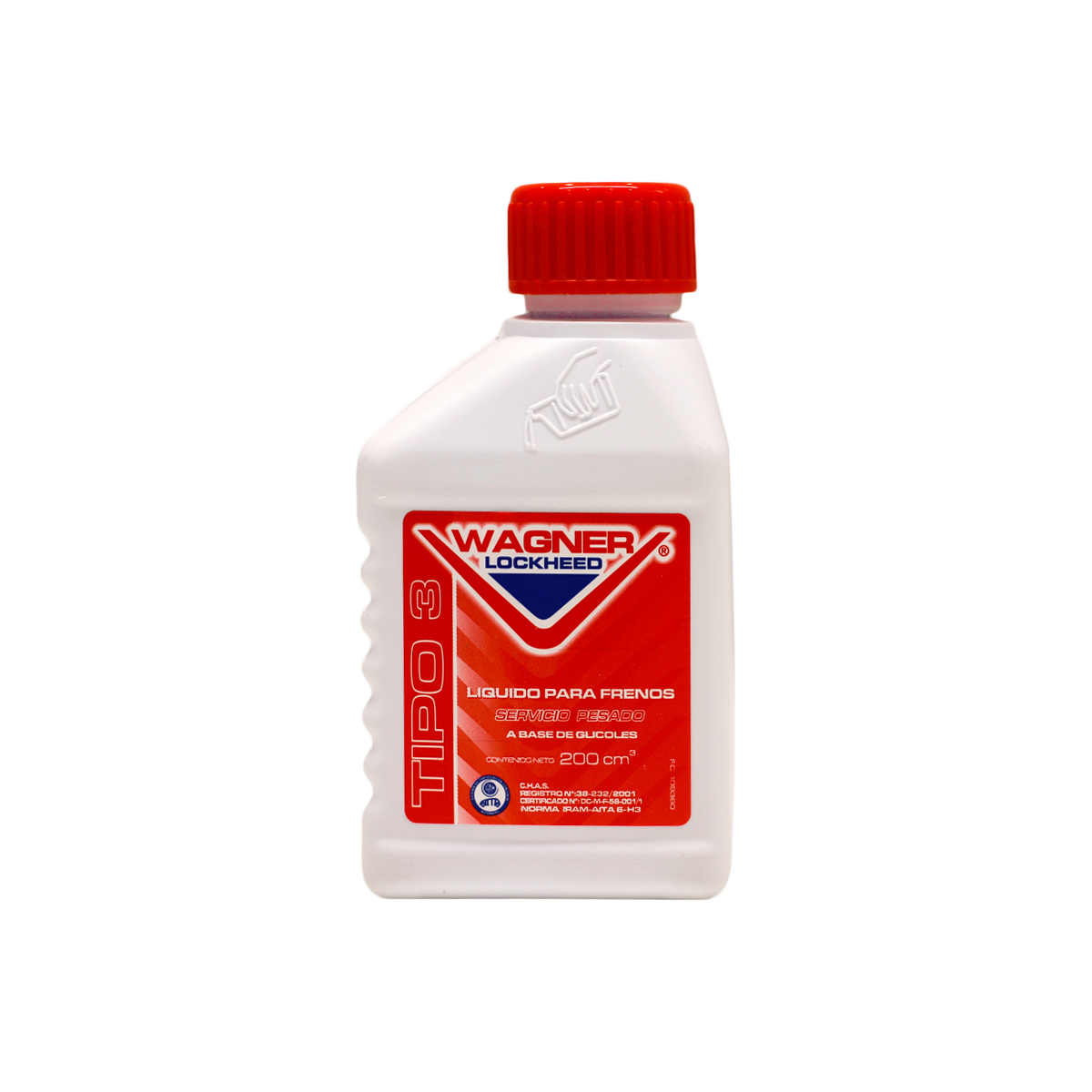 LIQUIDO PARA FRENOS TIPO 3 DOT 3 - SERVICIO PESADO 200CC. (CANTIDAD X CAJA 36 U.)