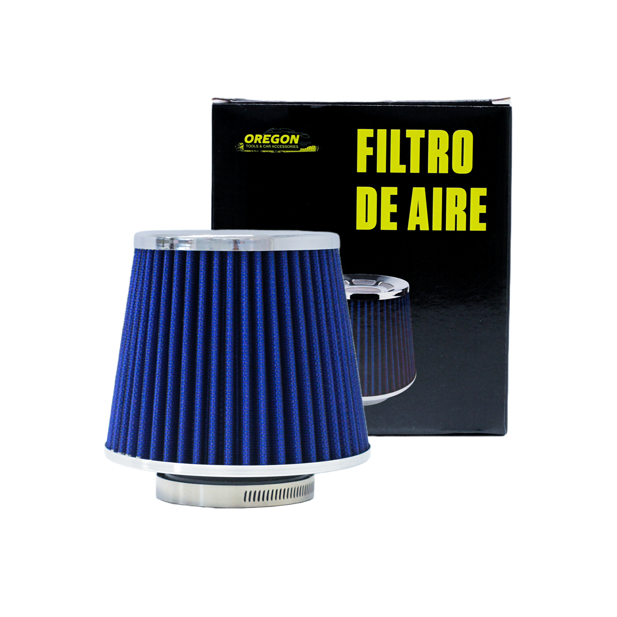 FILTRO DE AIRE CONICO FILTRO DE AIRE CONICO COMPETICION 63MM AZUL UNIVERSAL