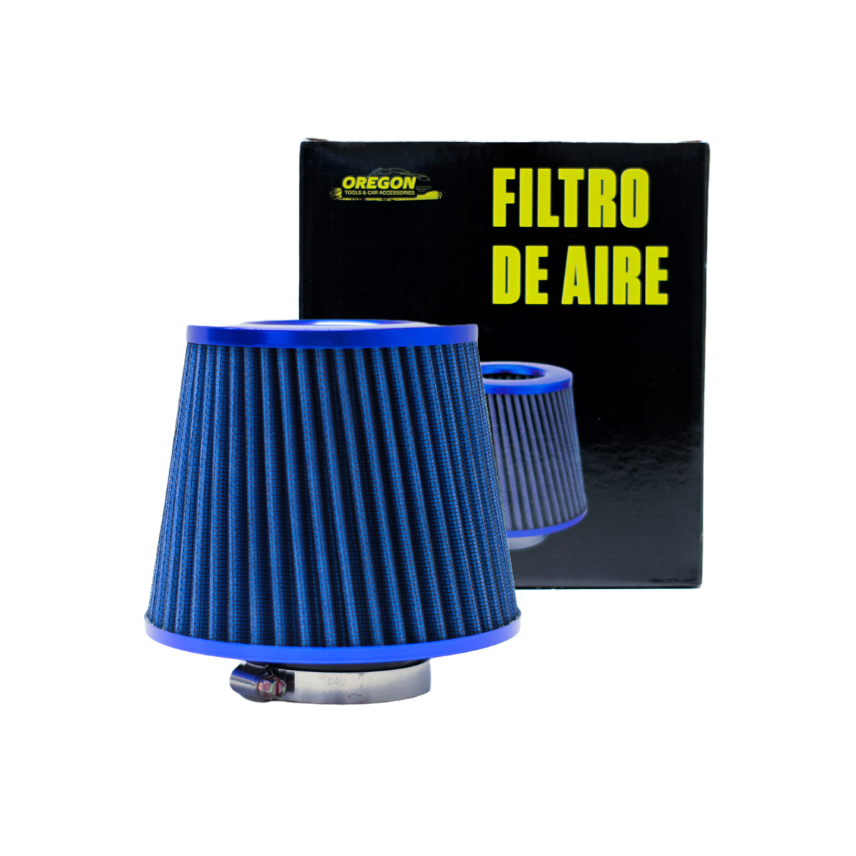 FILTRO DE AIRE CONICO FILTRO DE AIRE CONICO COMPETICION 76MM AZUL UNIVERSAL