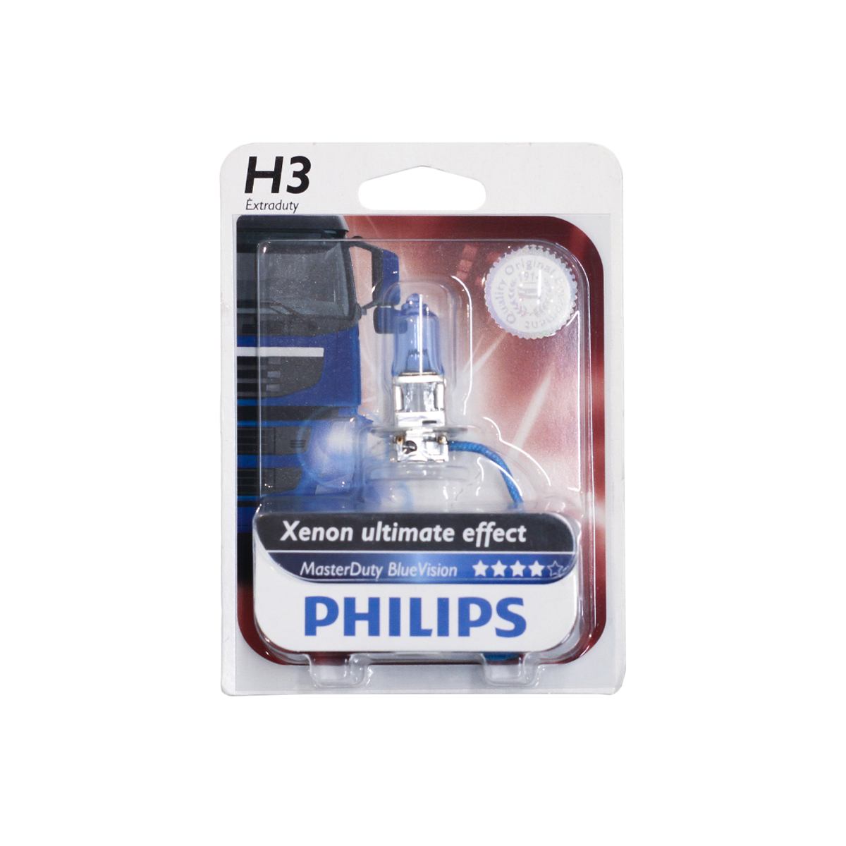 LAMPARA MASTER DUTY BLUE VISION 24V H3 13336MDBV 24V 70W PK22S B1